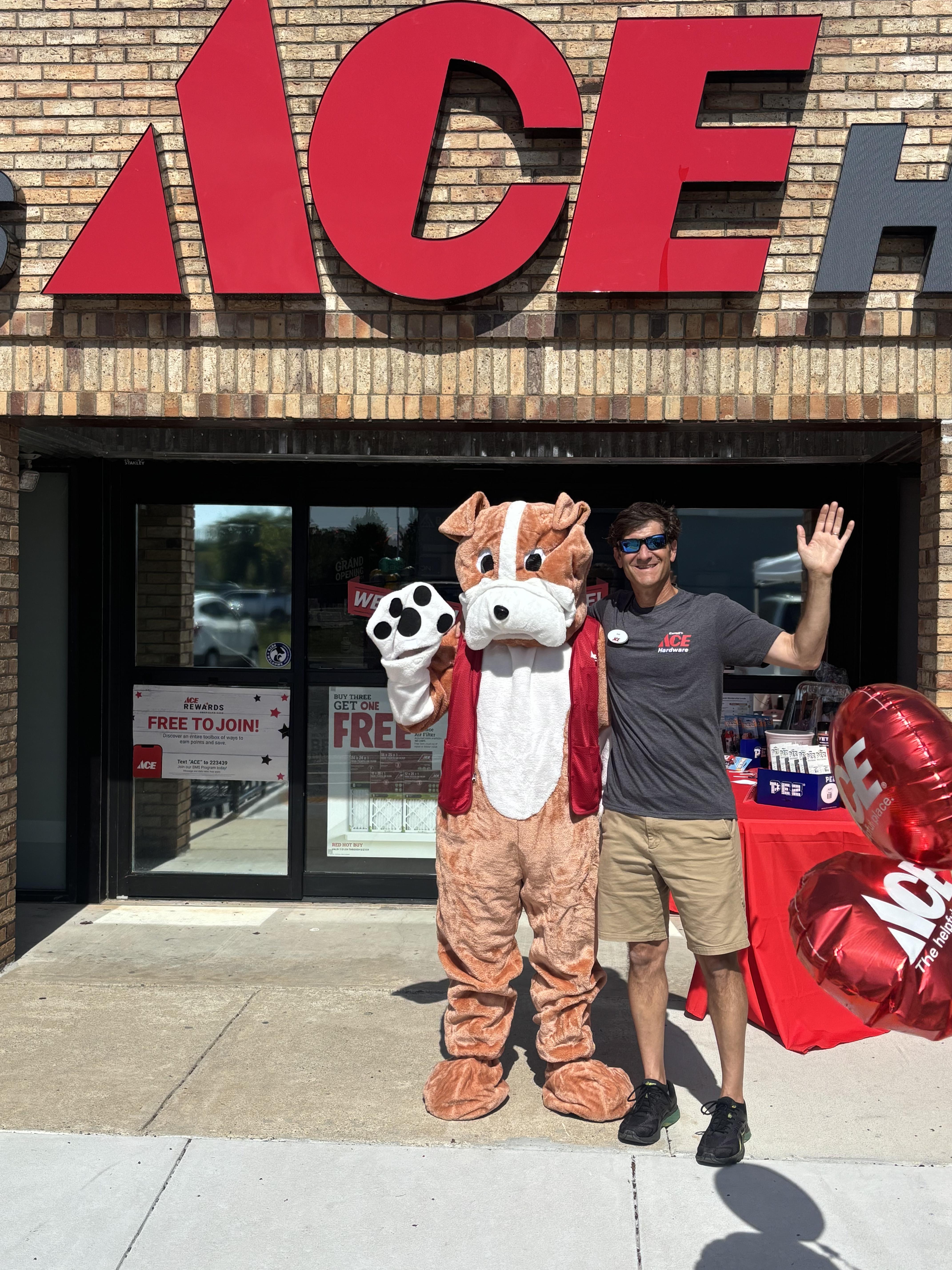 Nate's day as a mascot with m…