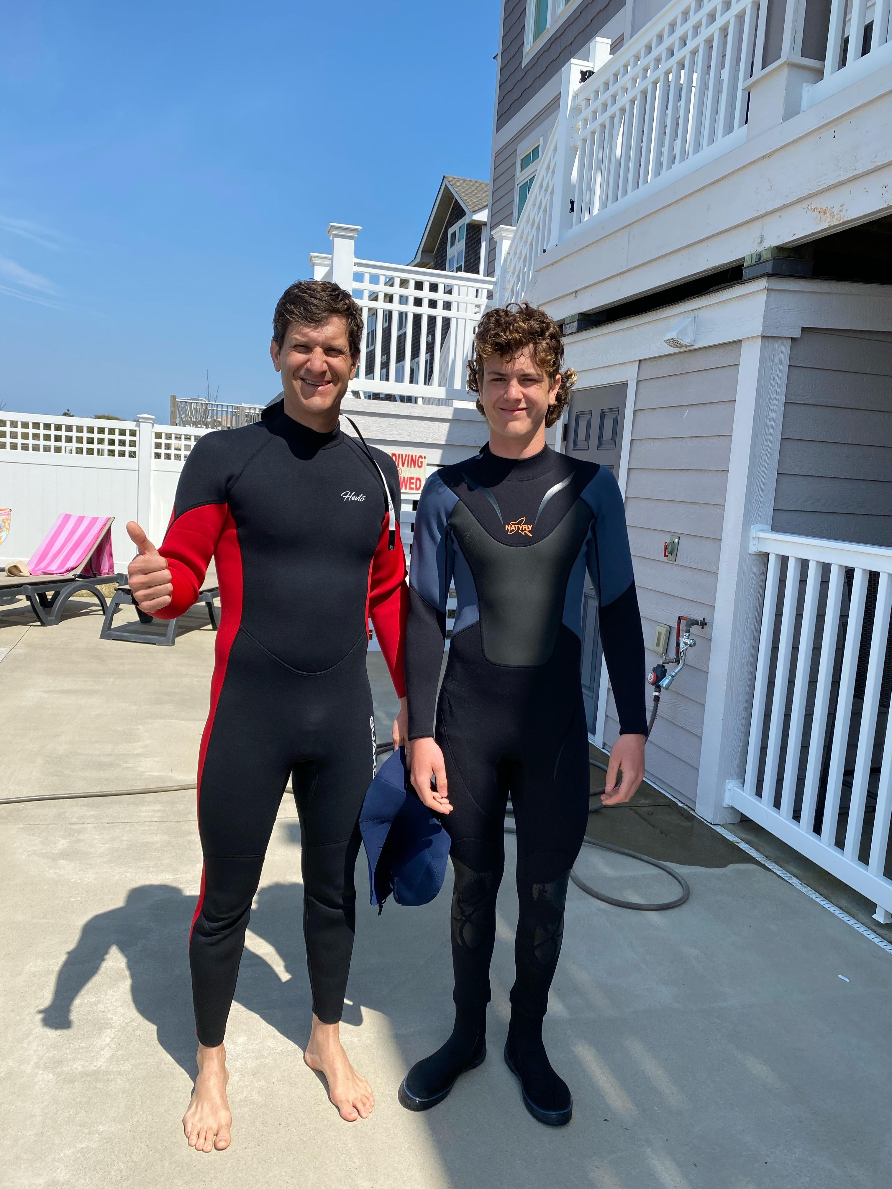 Nate and me about to head out…