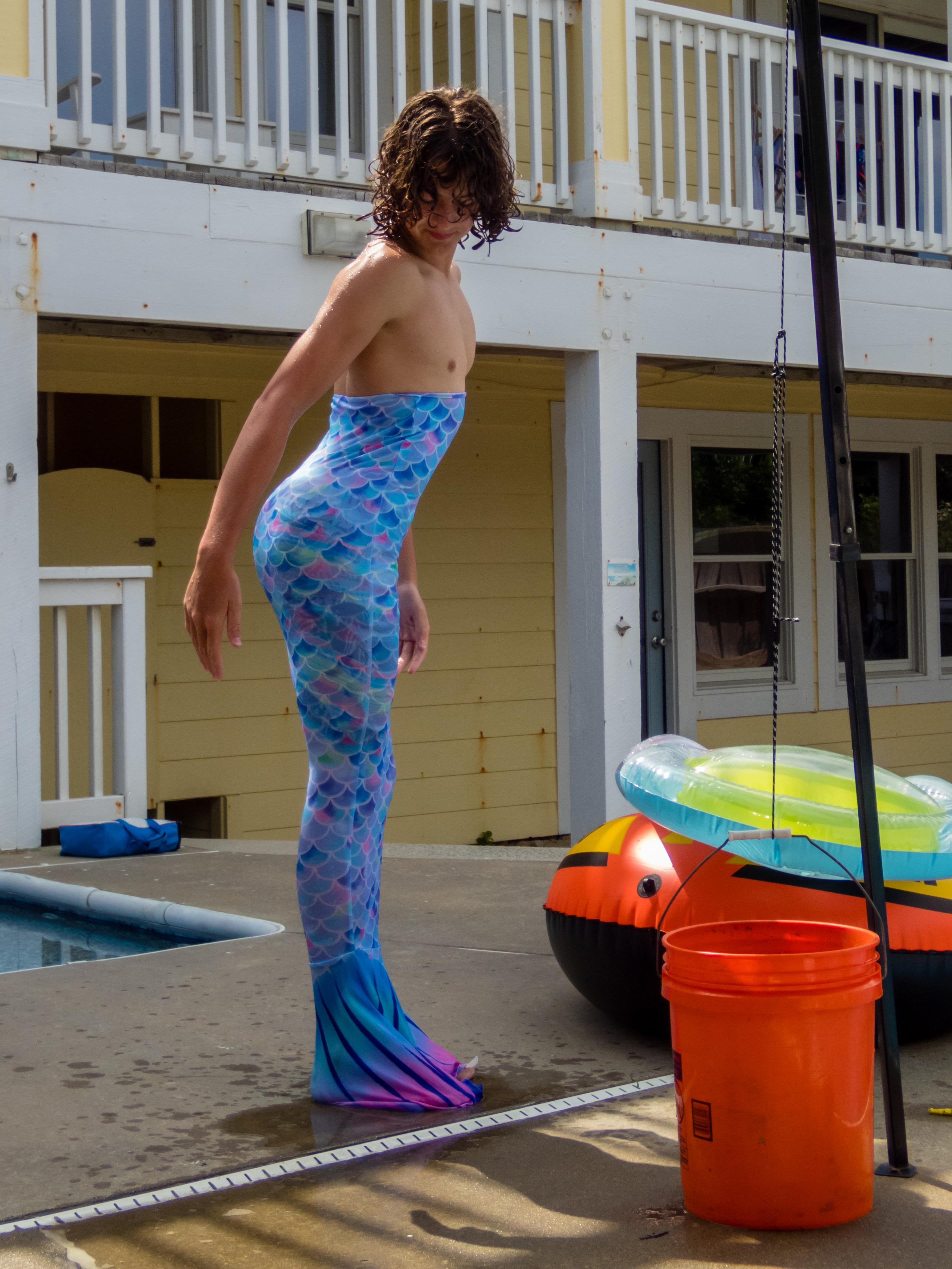 Our Nate posing in the mermai…