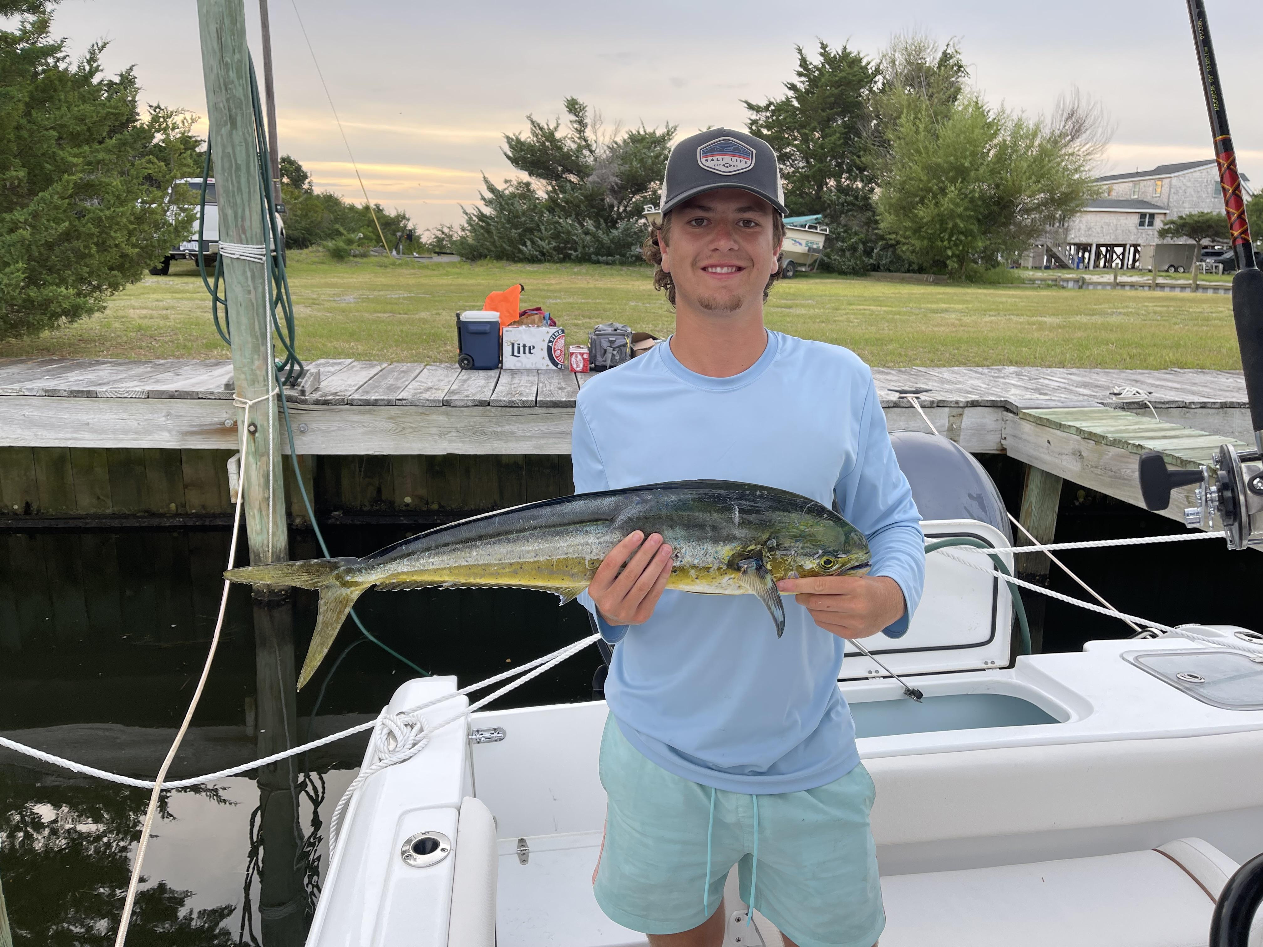 Nate holding our Mahi we caug…