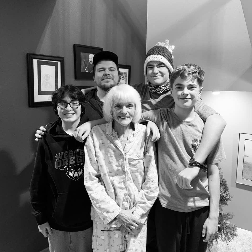 Grammy and her boys at Christ…