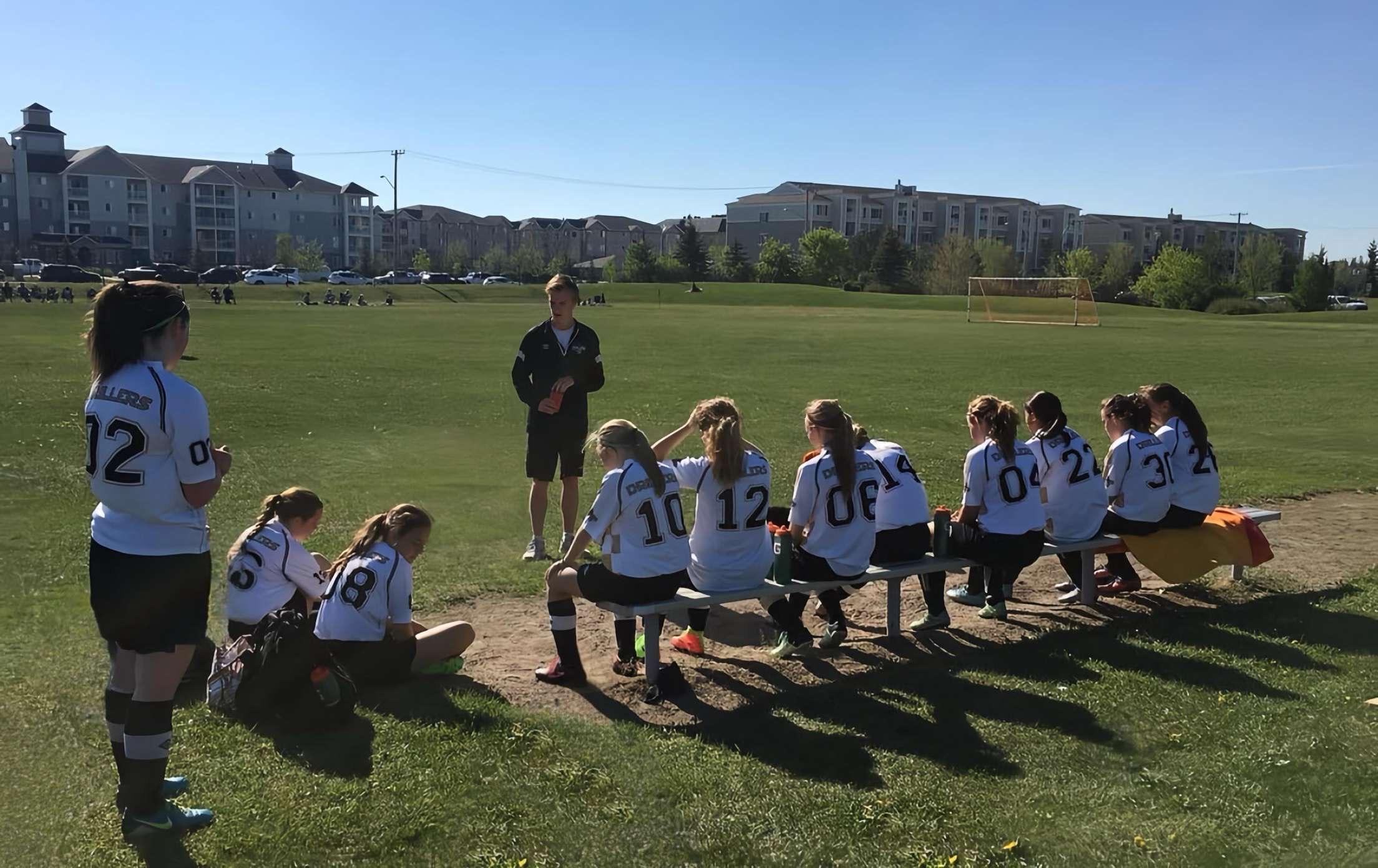 One of many pep talks! Win or…
