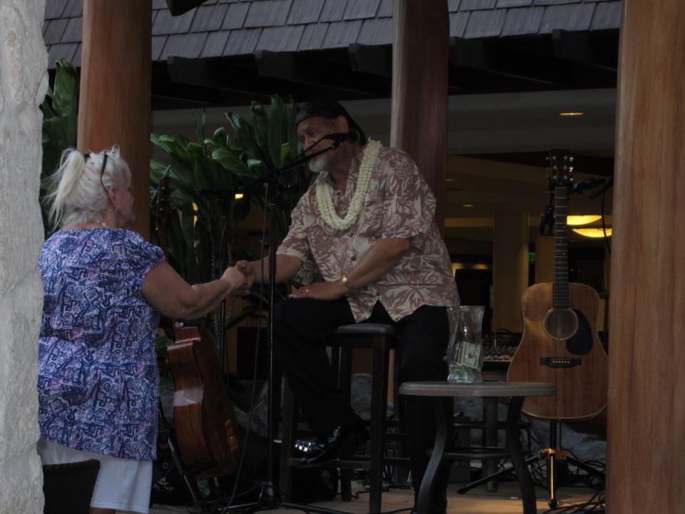 Mom with Cyril Pahinui