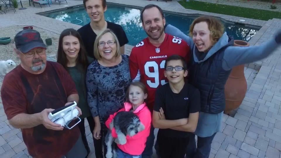Family Photo via Drone