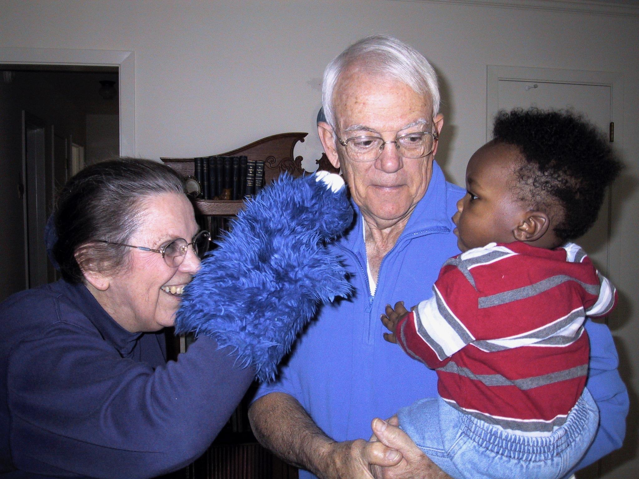 Mom, Dad, Baby Evan, Cookie M…