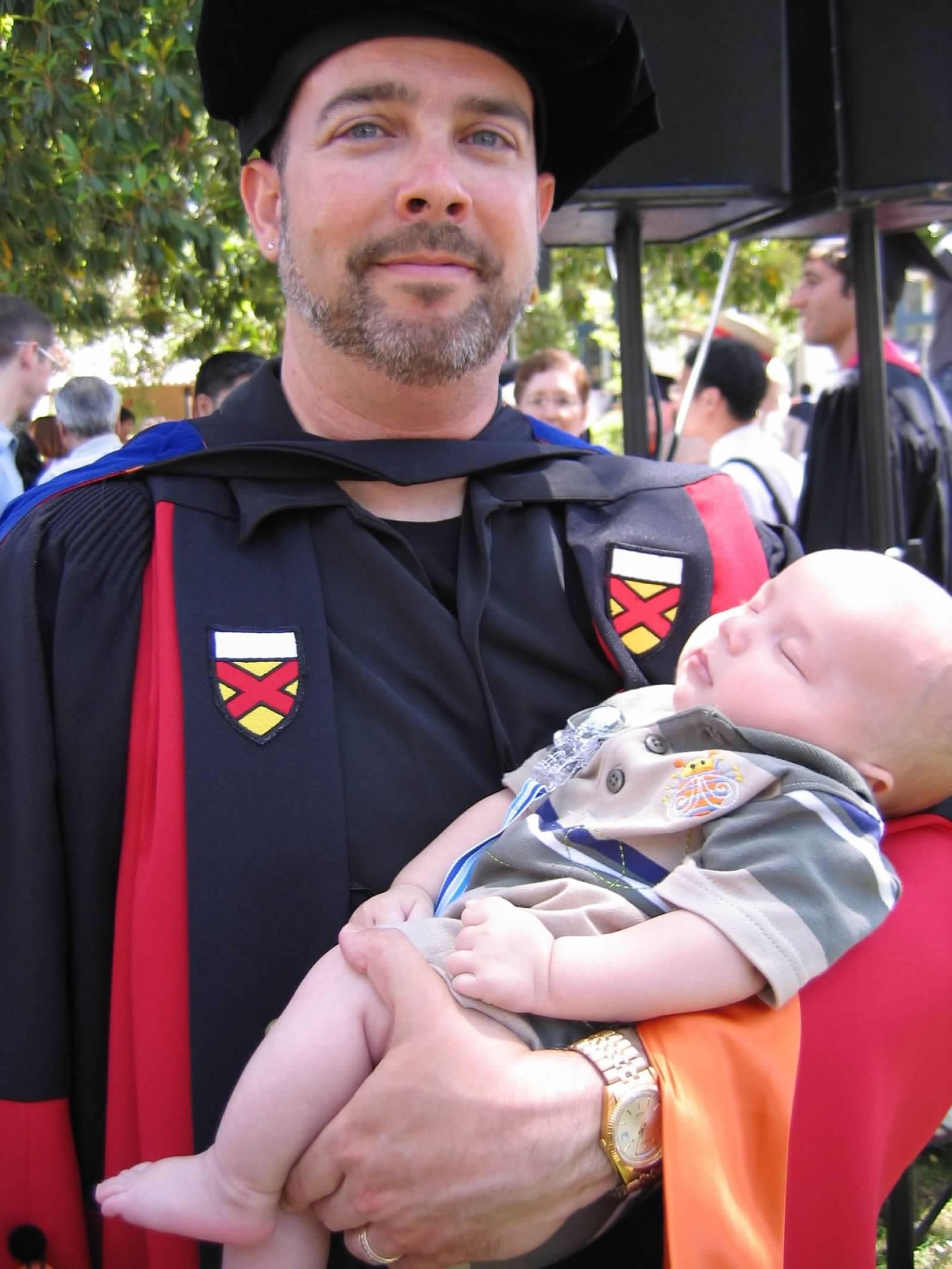 John's PhD graduation