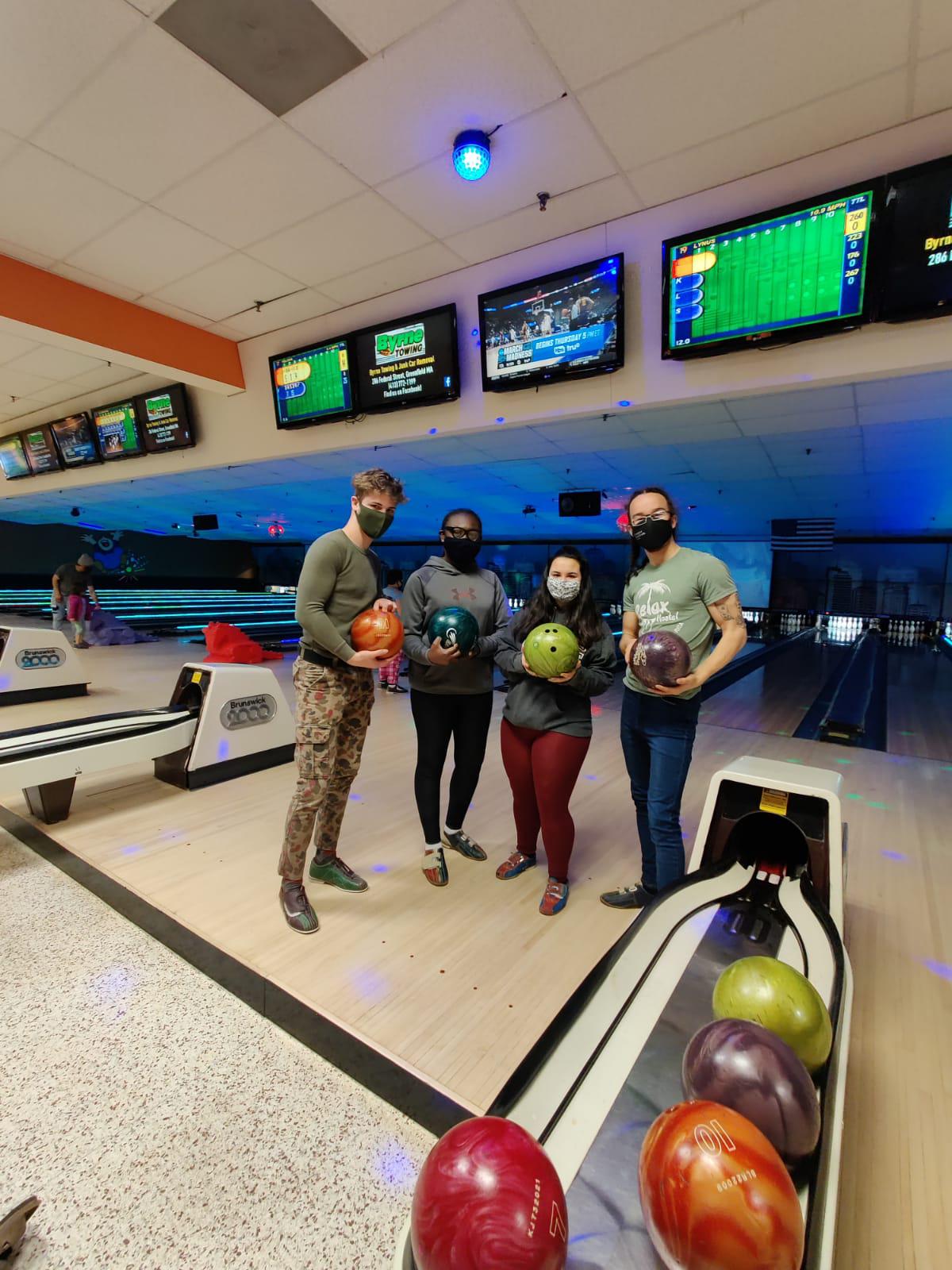 Bowling with apartment mates