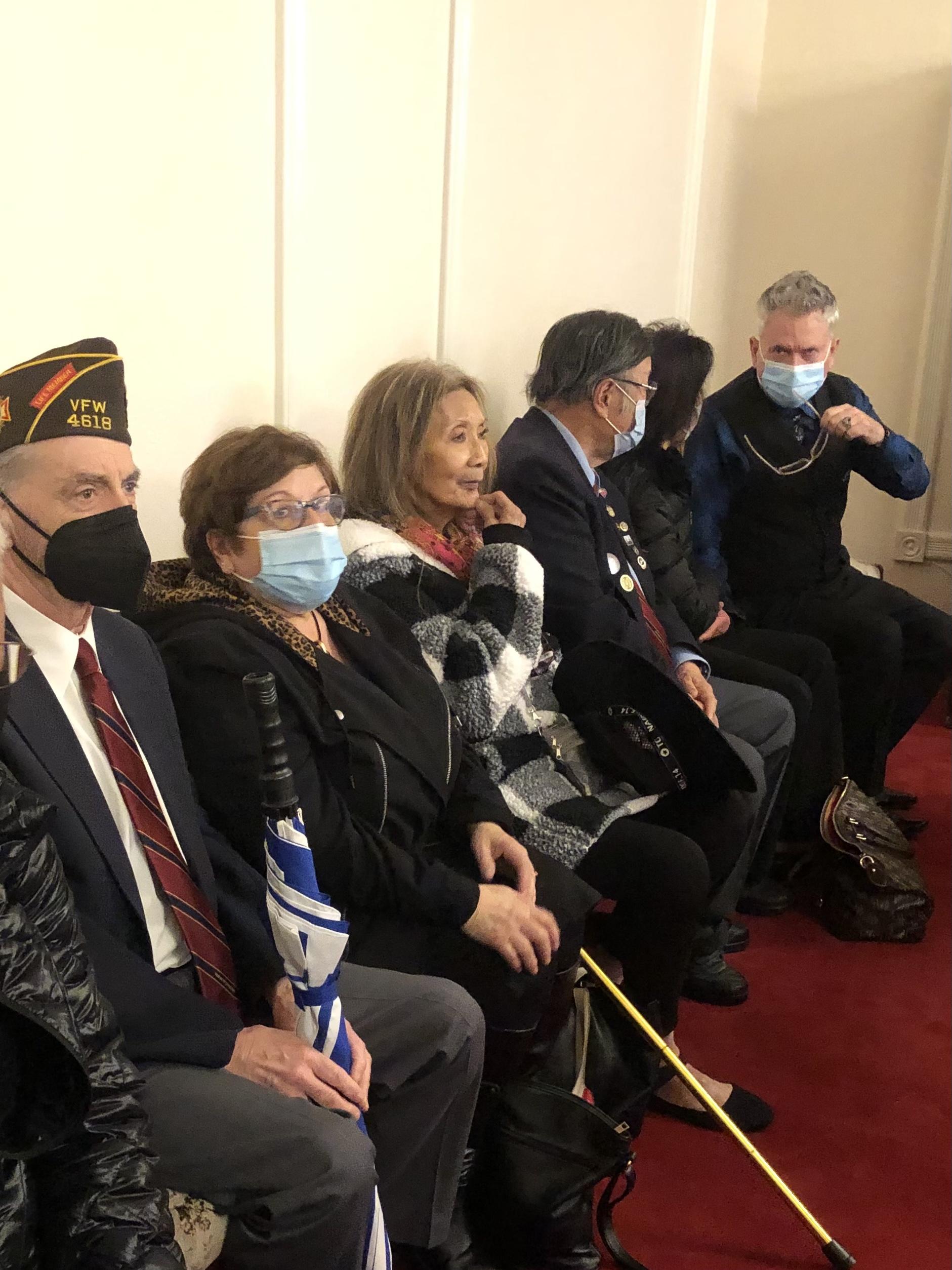 VFW comrades were here at the…