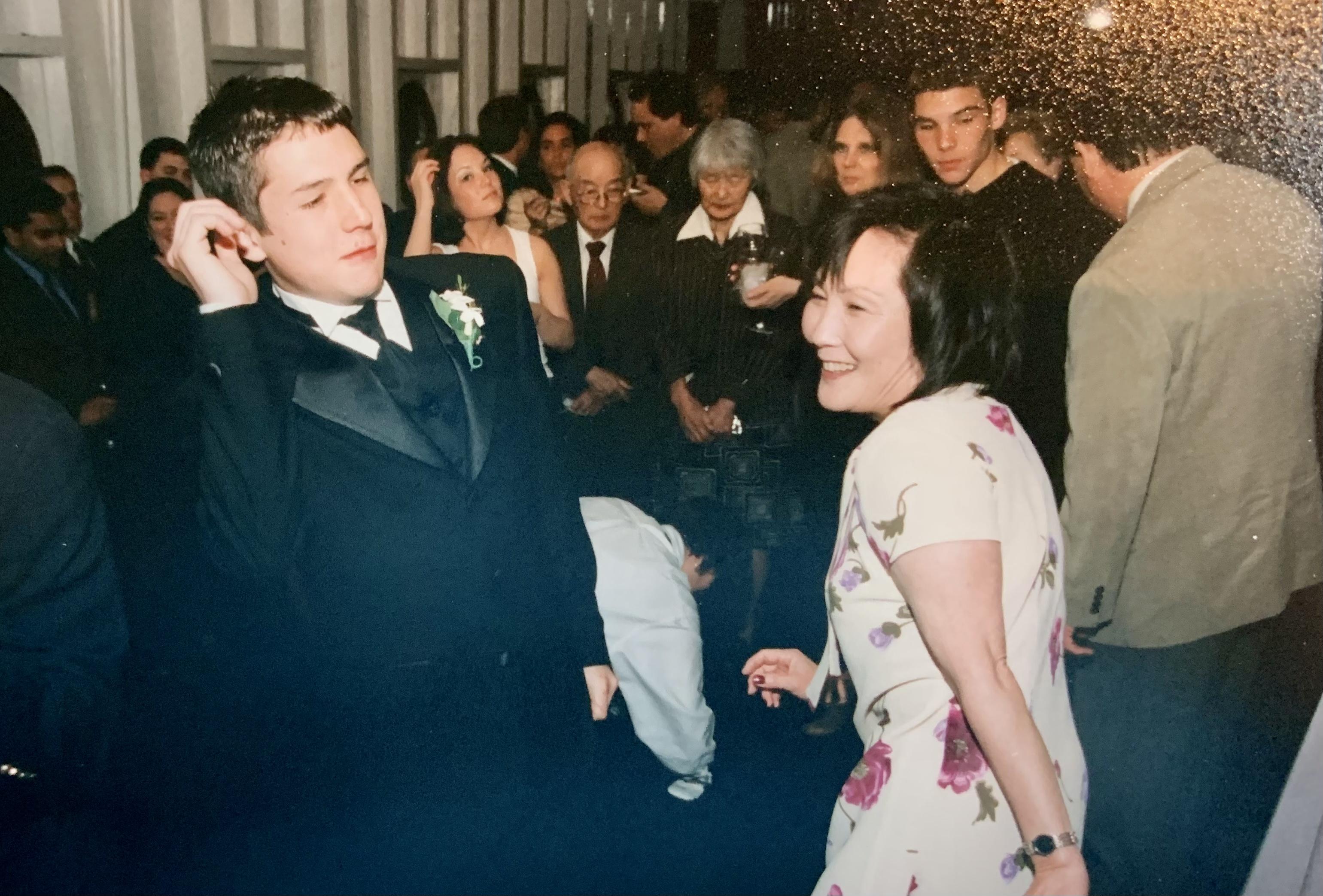 Cameron and aunt Nobi dancing…