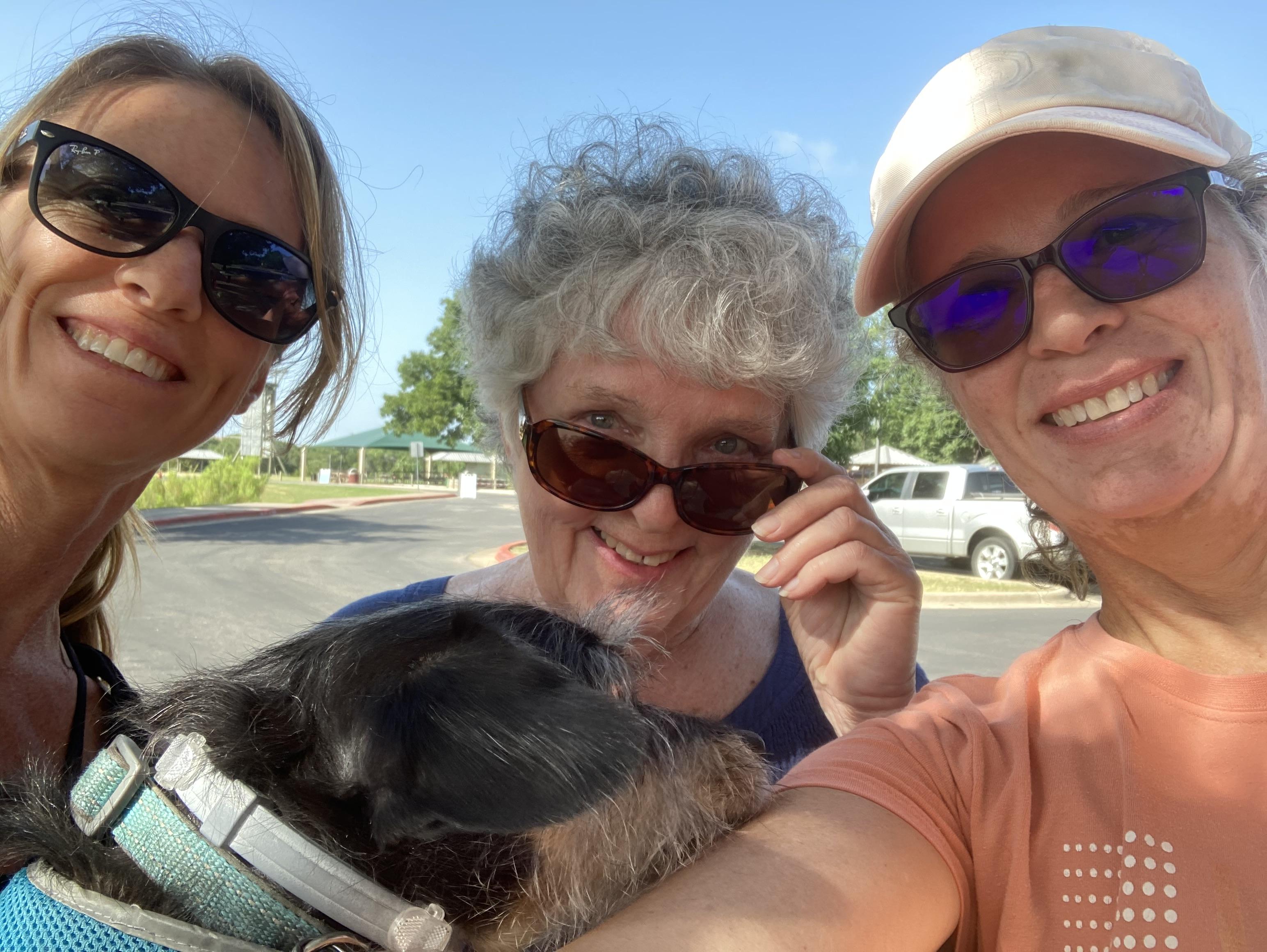 Maureen, mom and Meghan after…