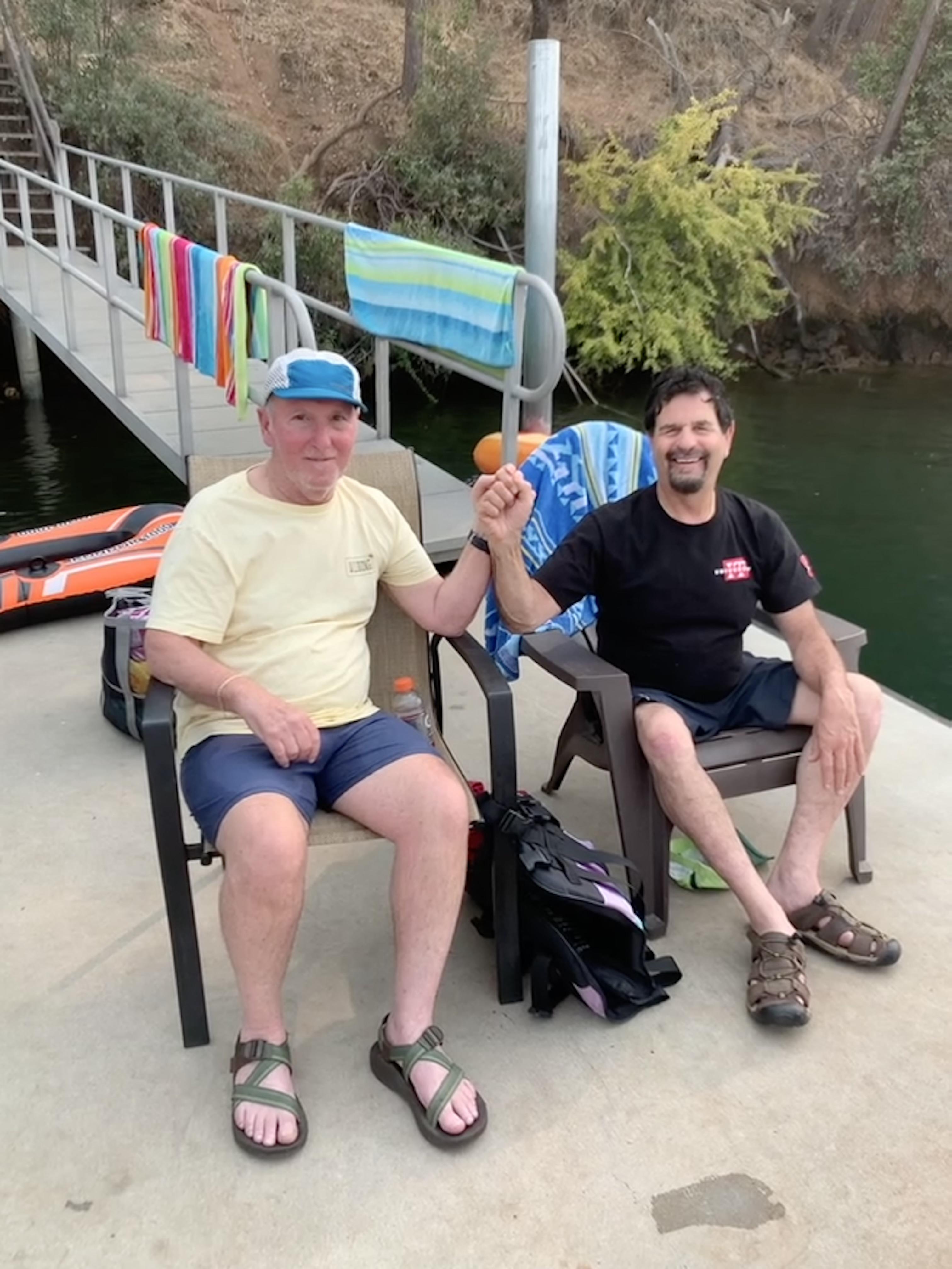 Dad and Al at the lake last s…