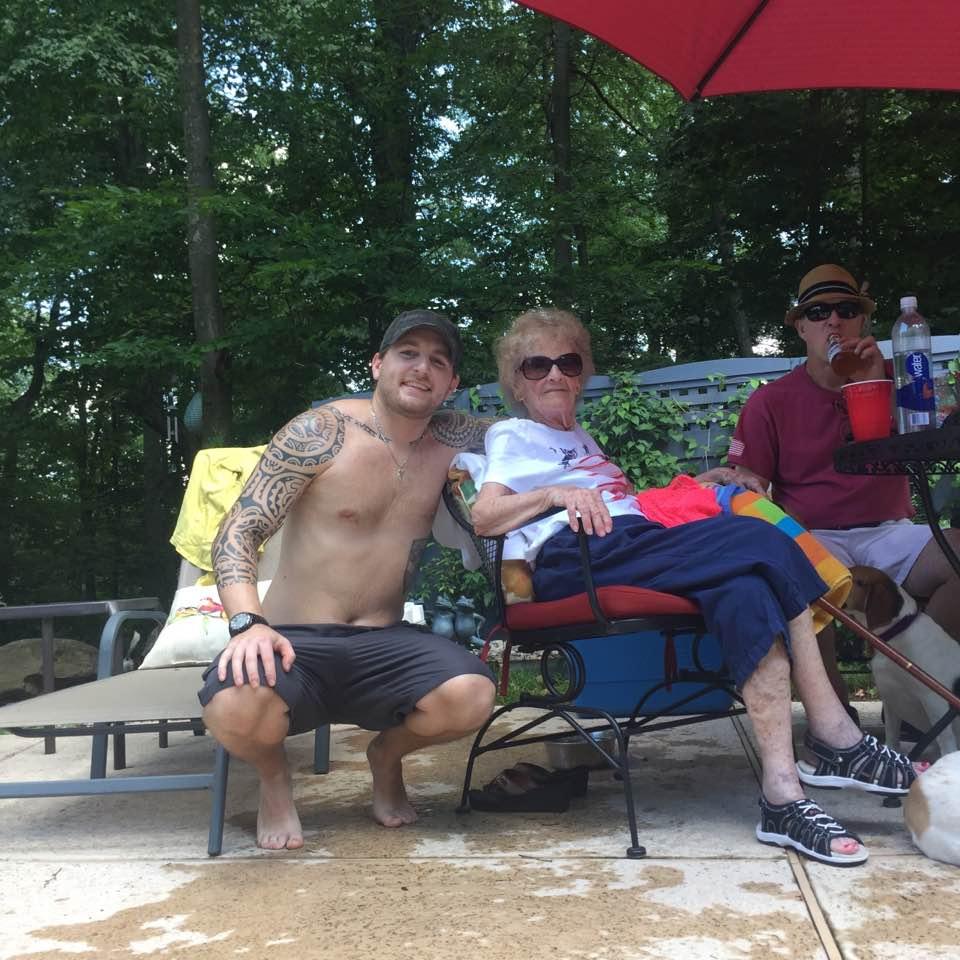 Brandon with my Nana
