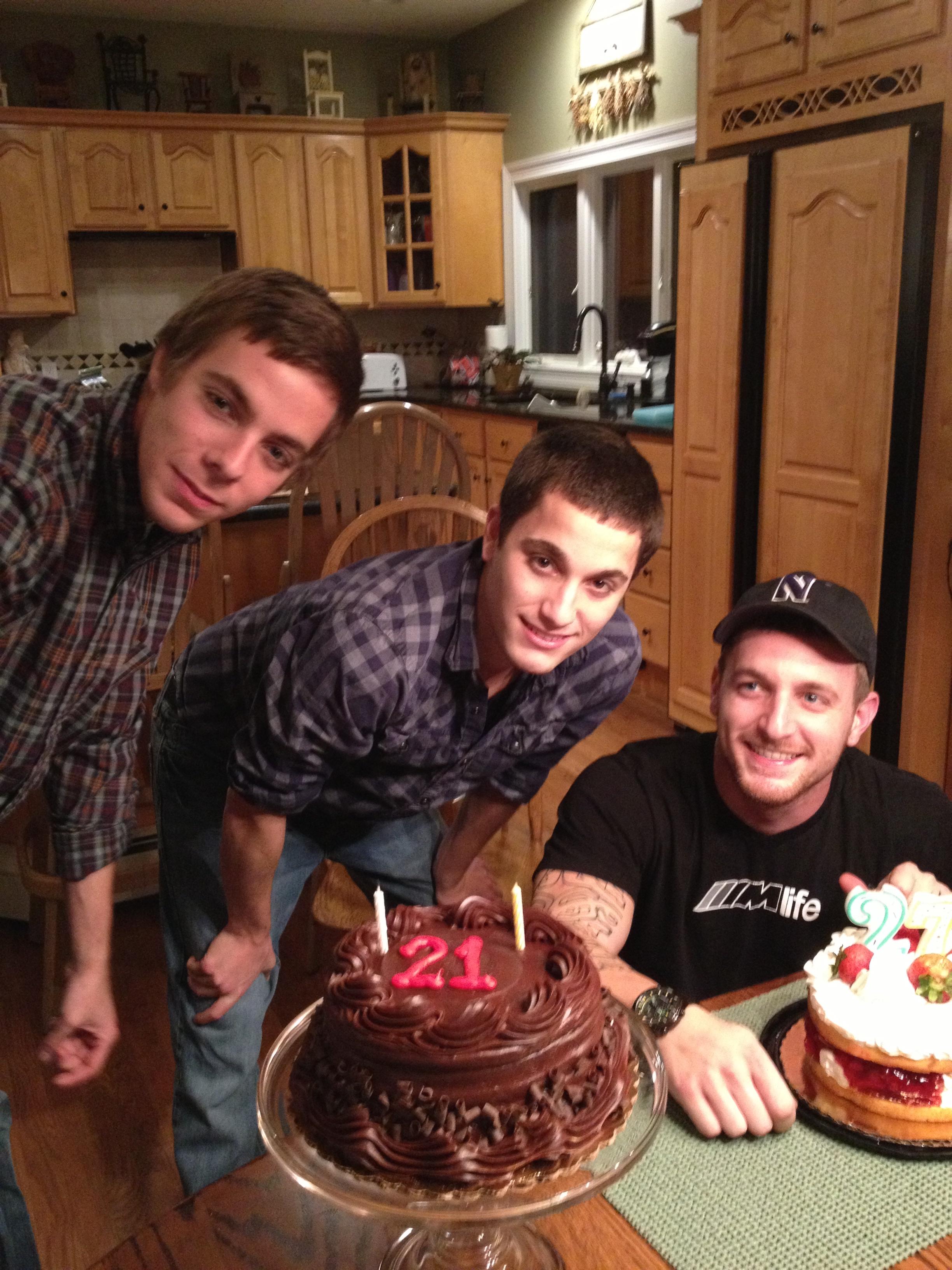 Cake with the twins, Ed &…