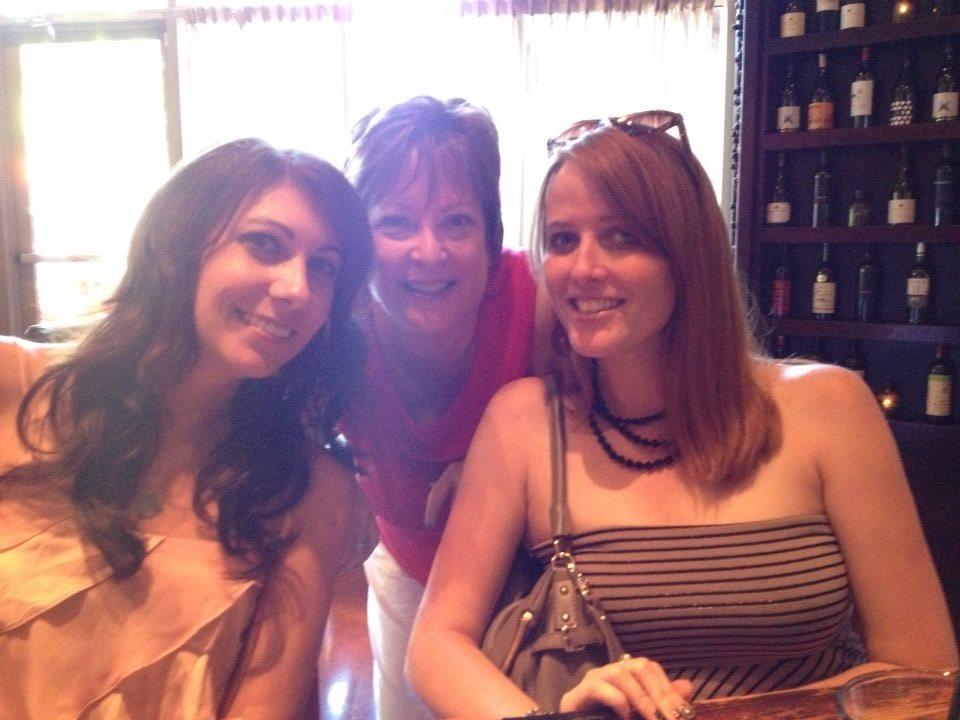 Wine time with Jen and Chryst…