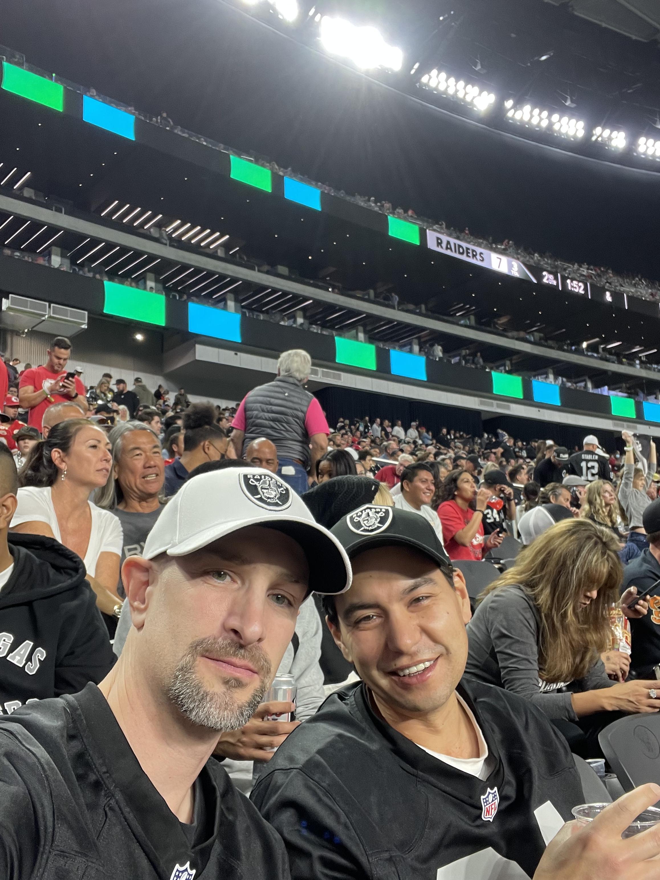 First Raiders home game. Chie…
