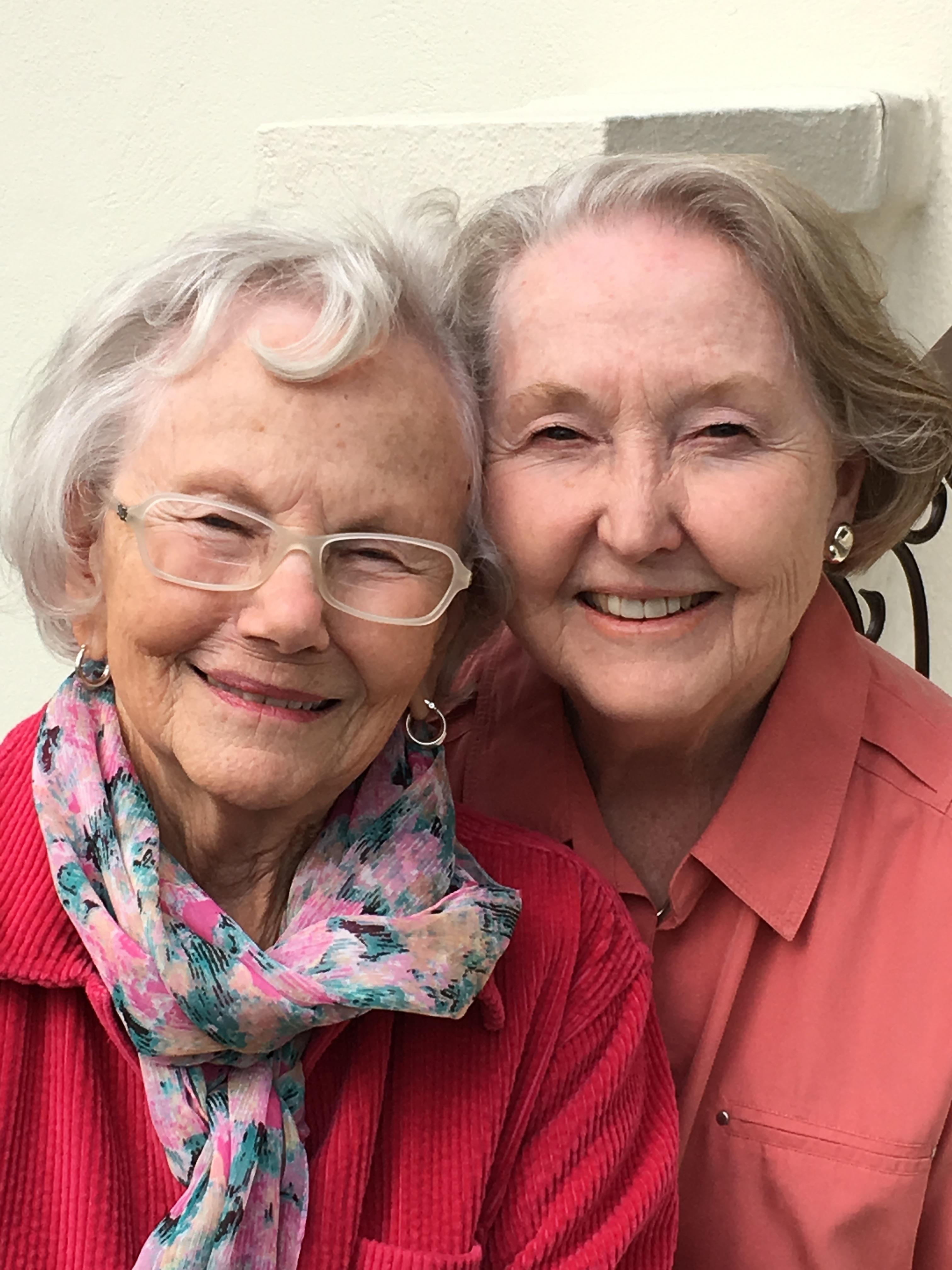 With her dear cousin, Peggy P…