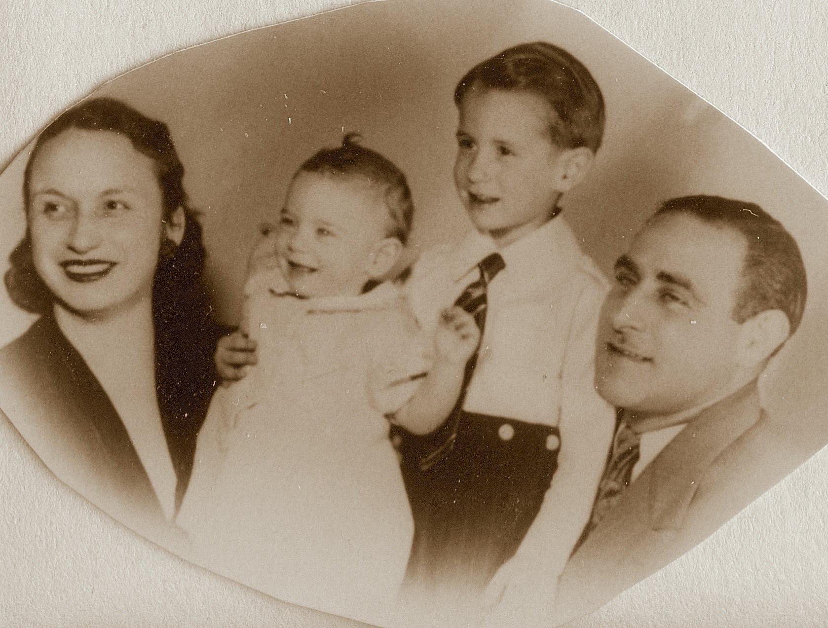 George and me with mom and dad