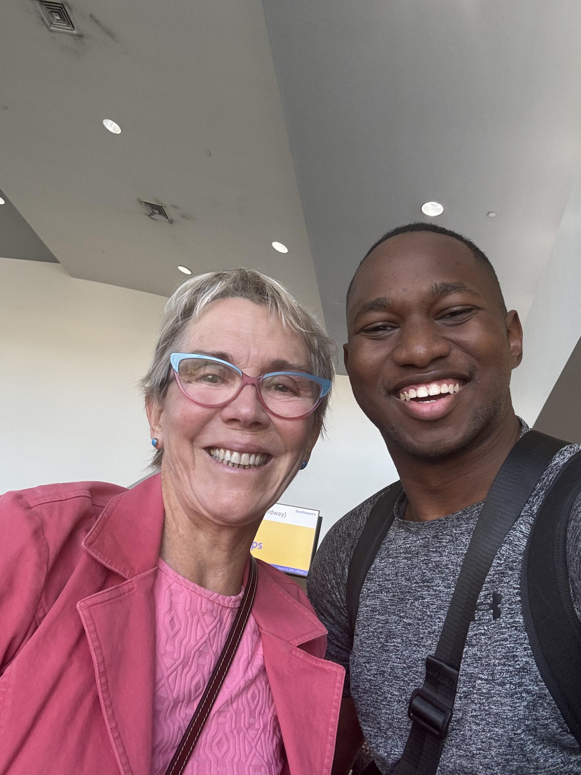 Trevon and Mom traveling to r…