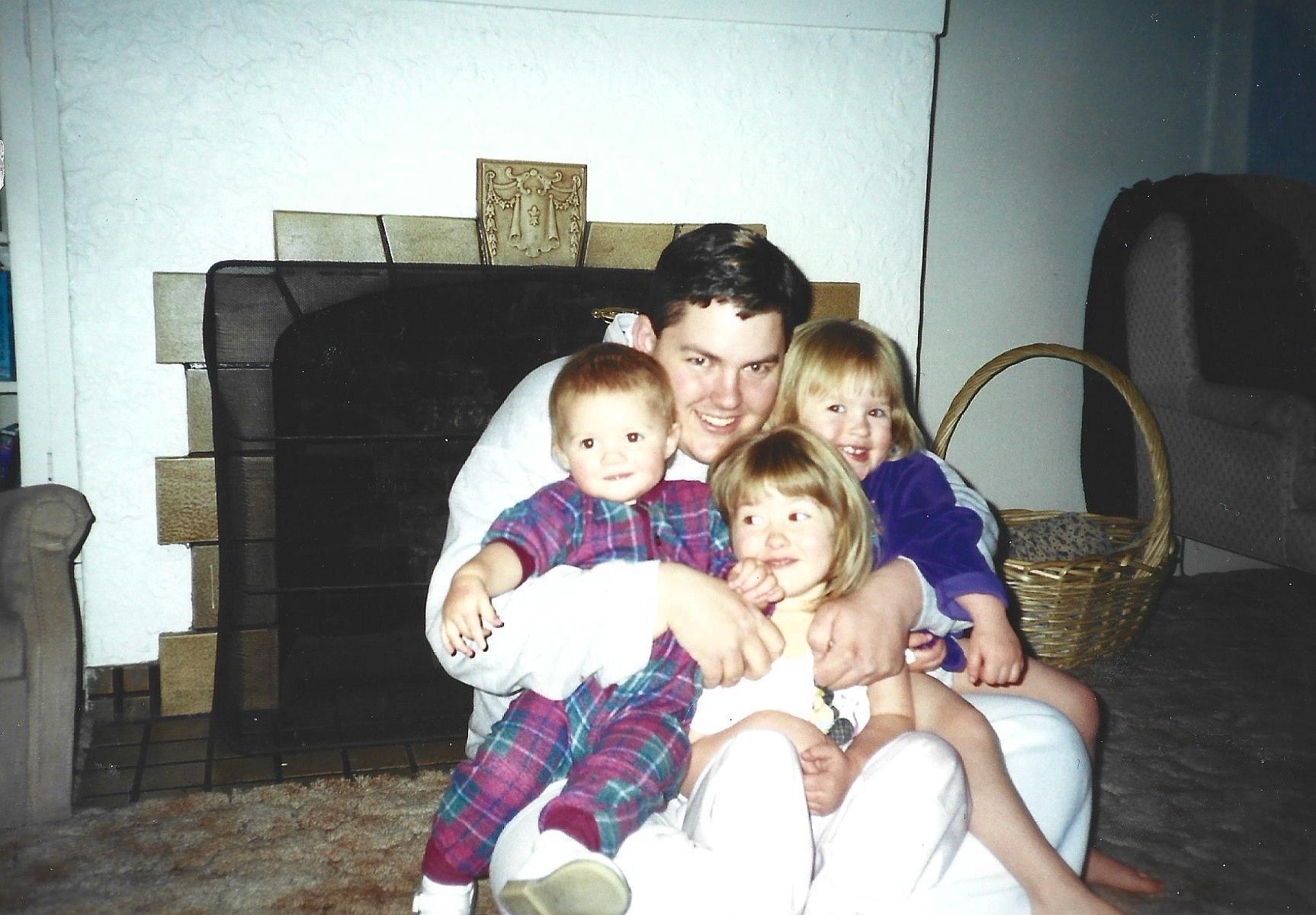 Bill with his children, Brean…