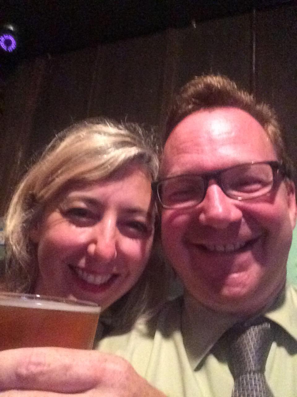 At one of the first #Drinking…