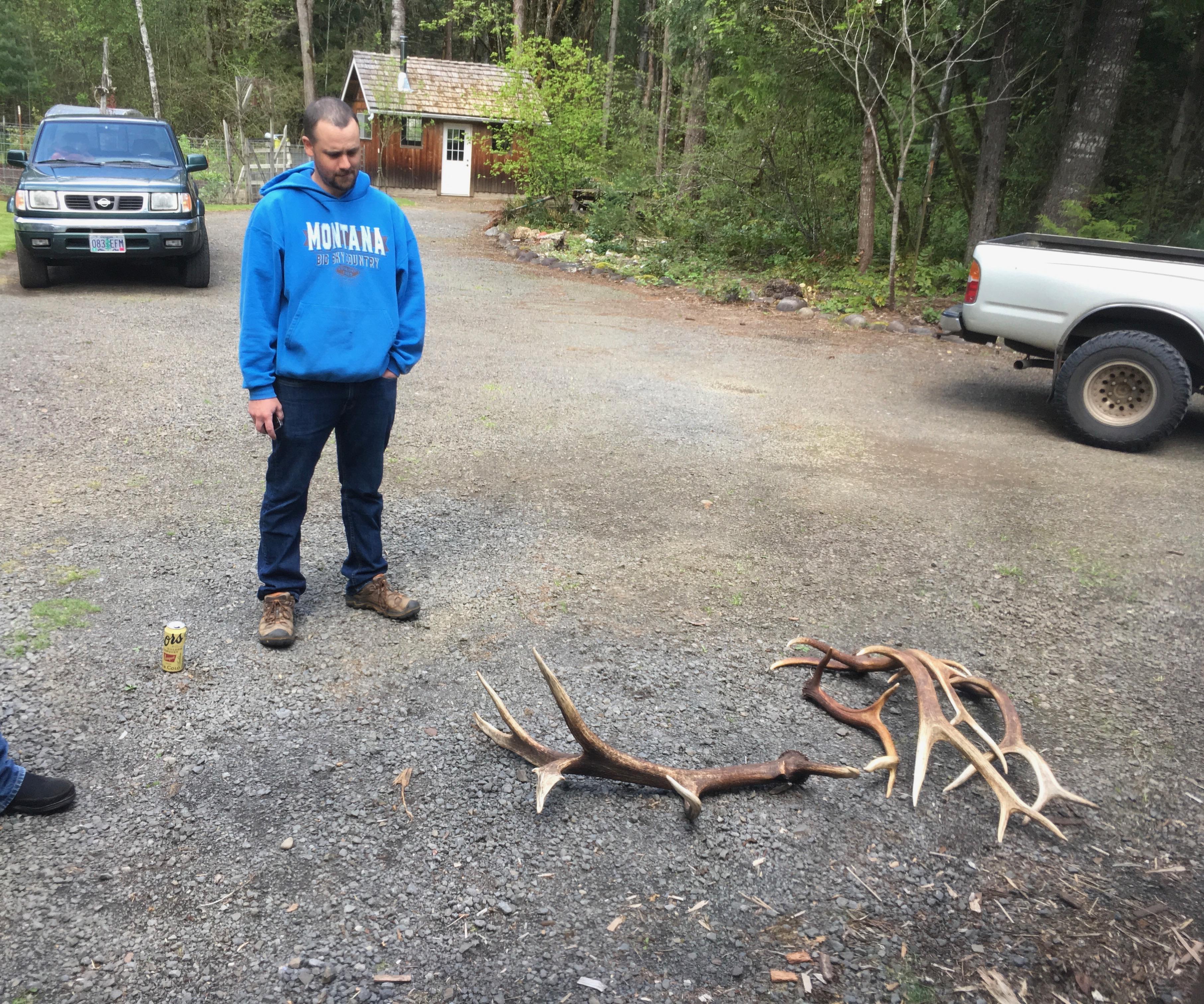 A successful shed hunt.