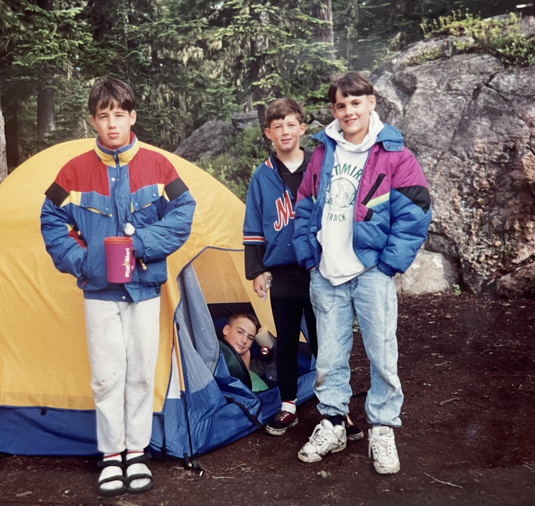 The boys camping trip