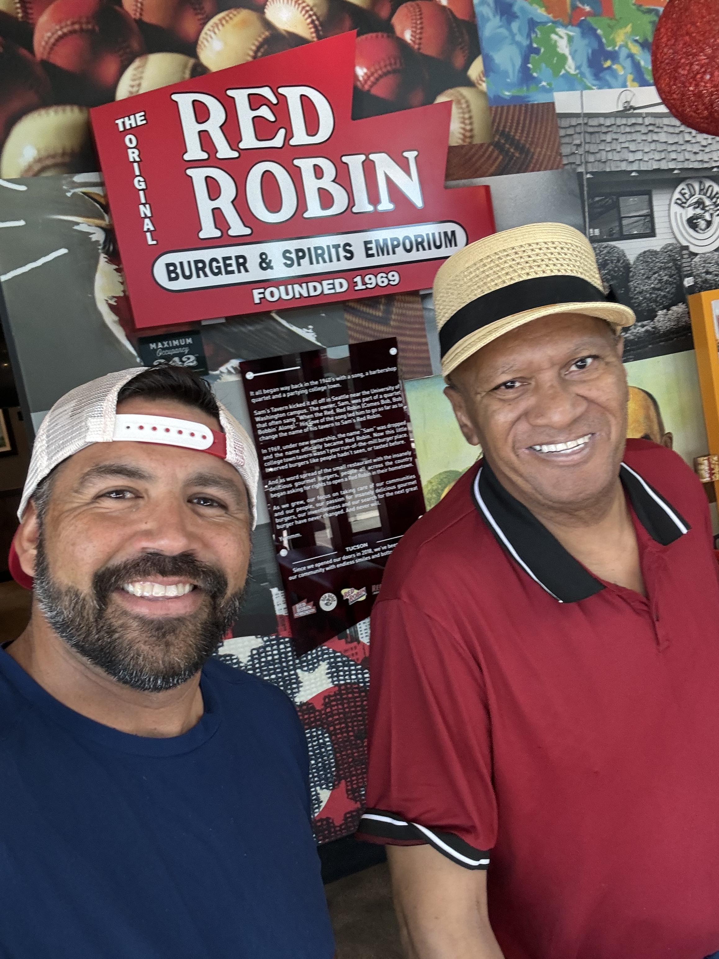 Me and Tony having lunch toge…