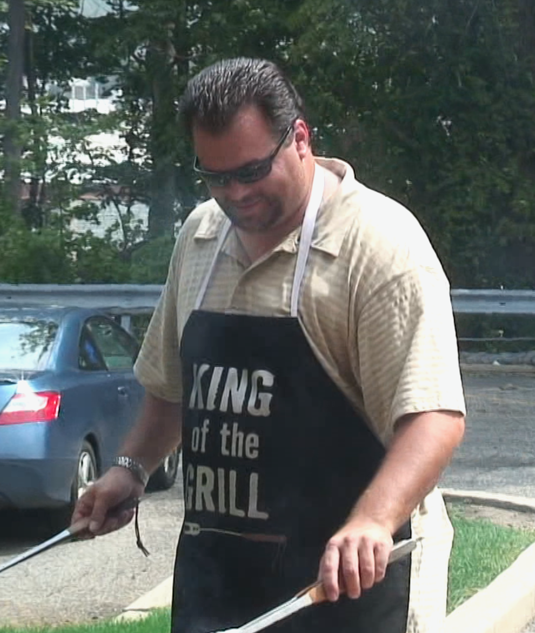 Paul grilling at a Radware BB…