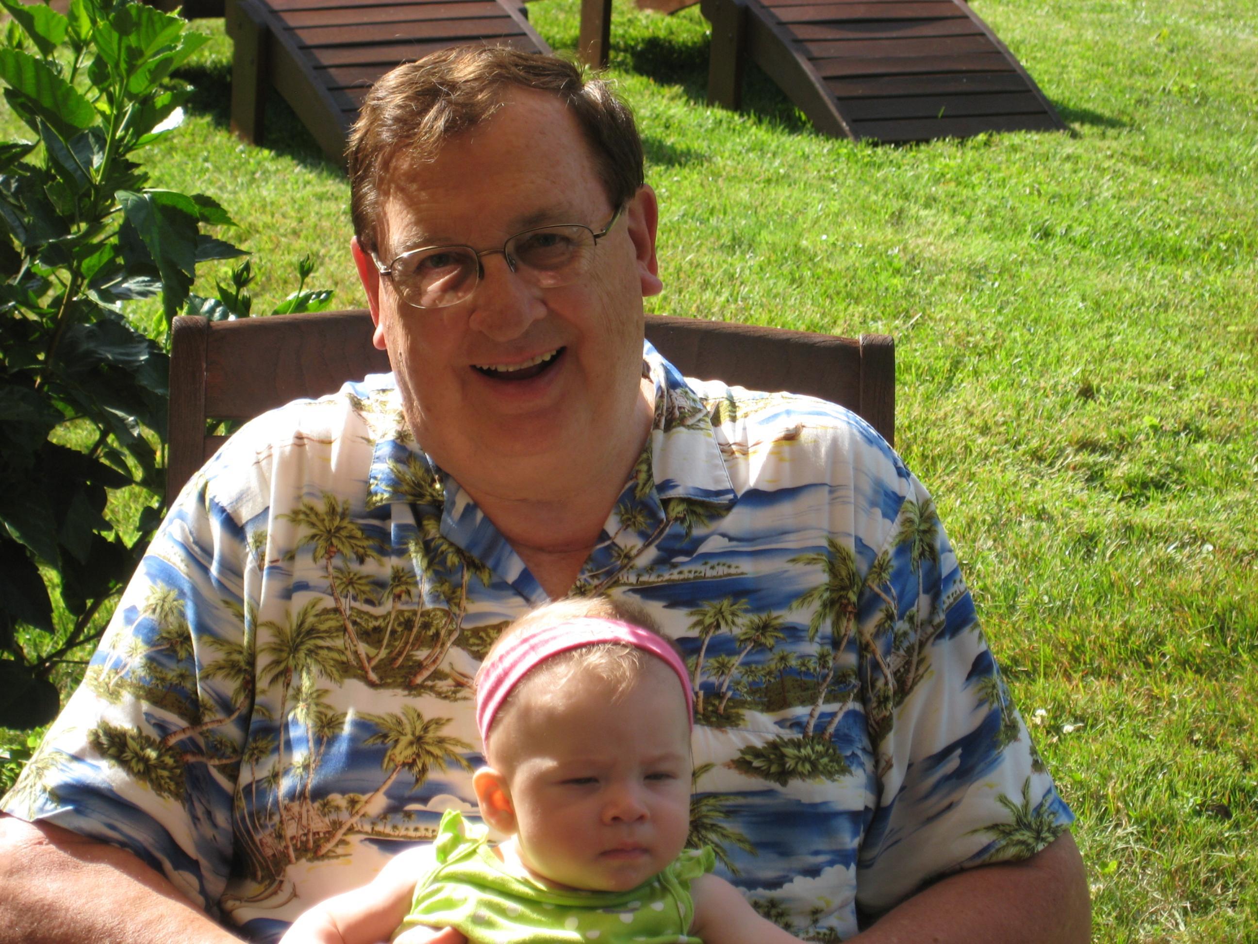 Grandad and baby Grace