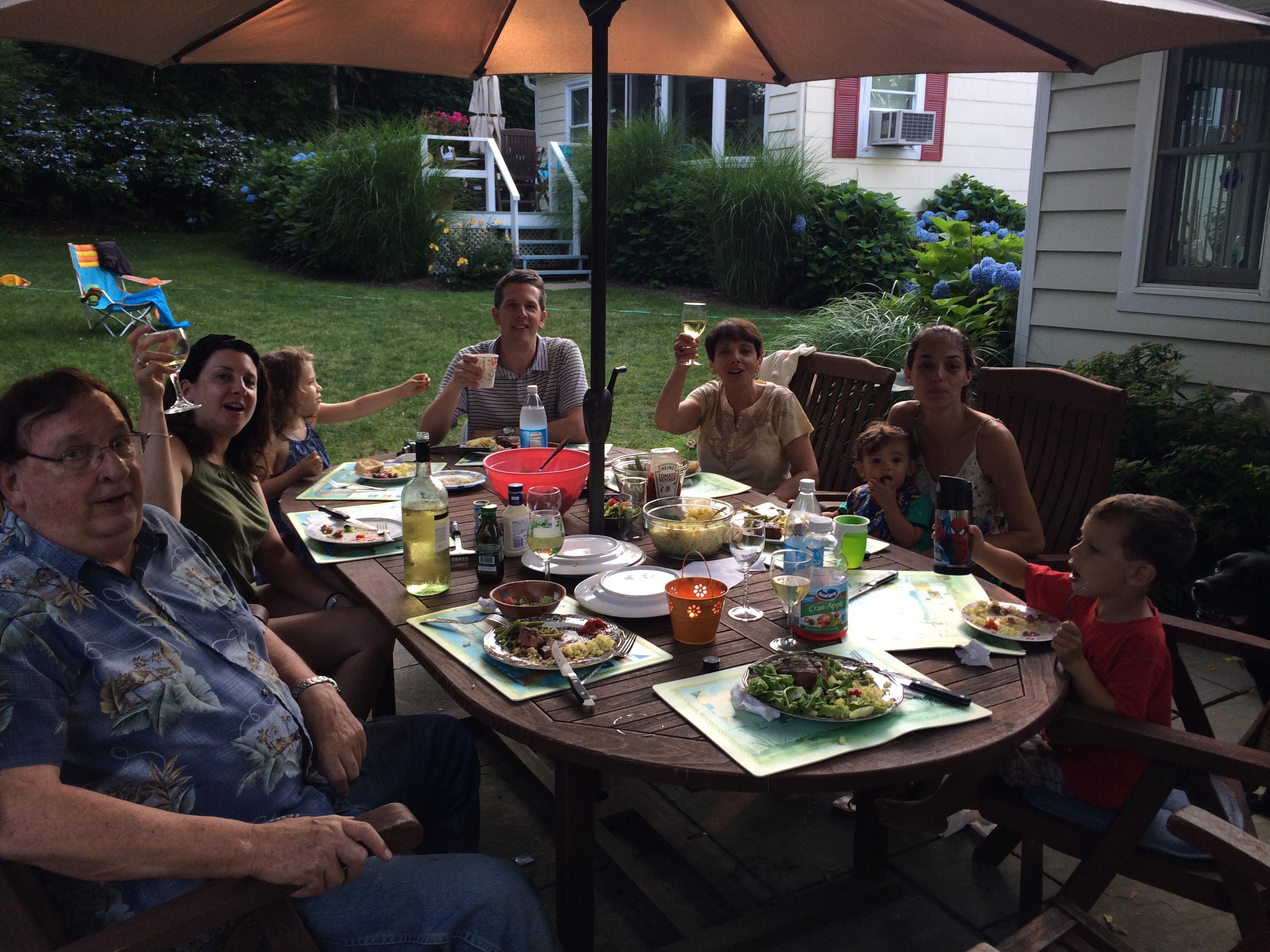 Family dinner in Montauk ❤️😋