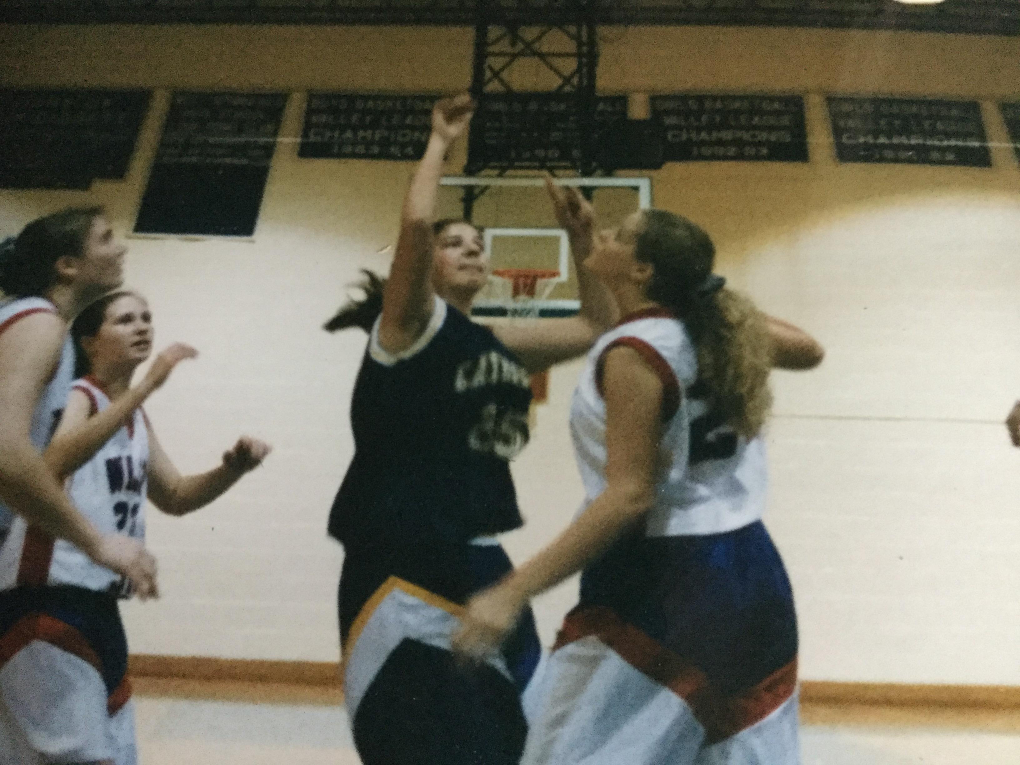 Moe as Cathedral High center …