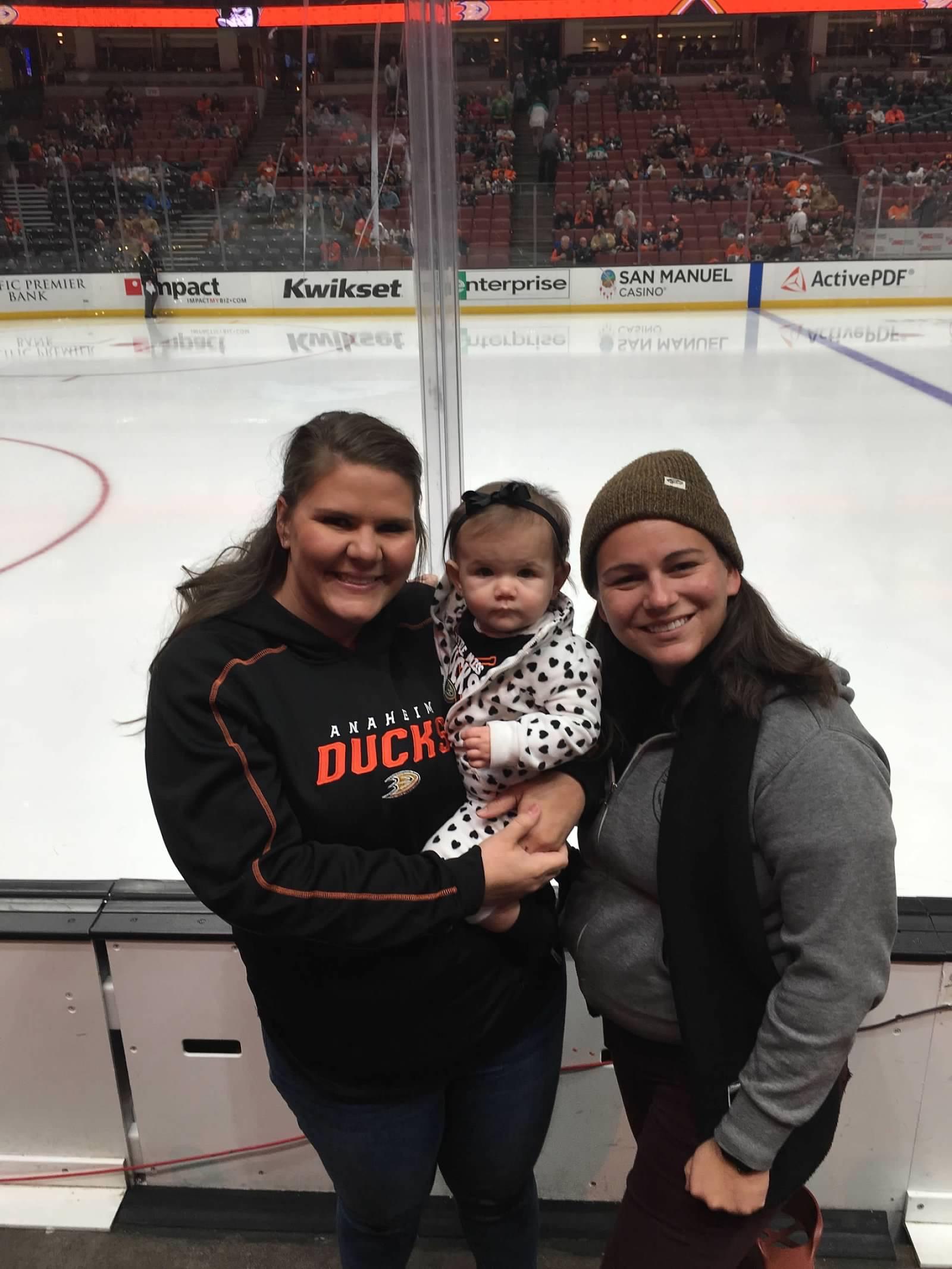 Mallory’s First Hockey Game