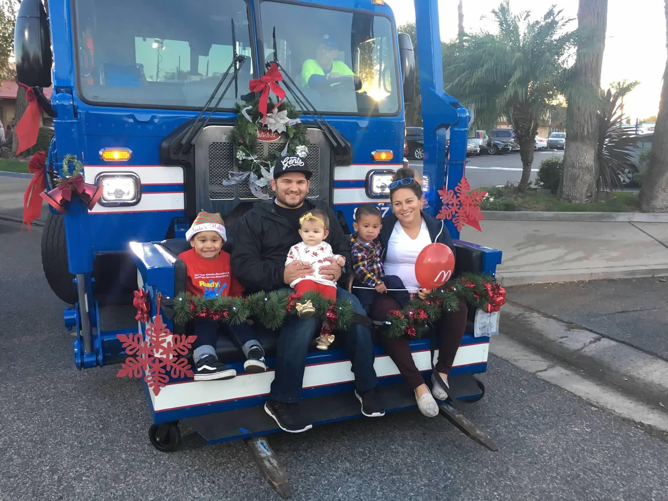 A ride in a trash truck