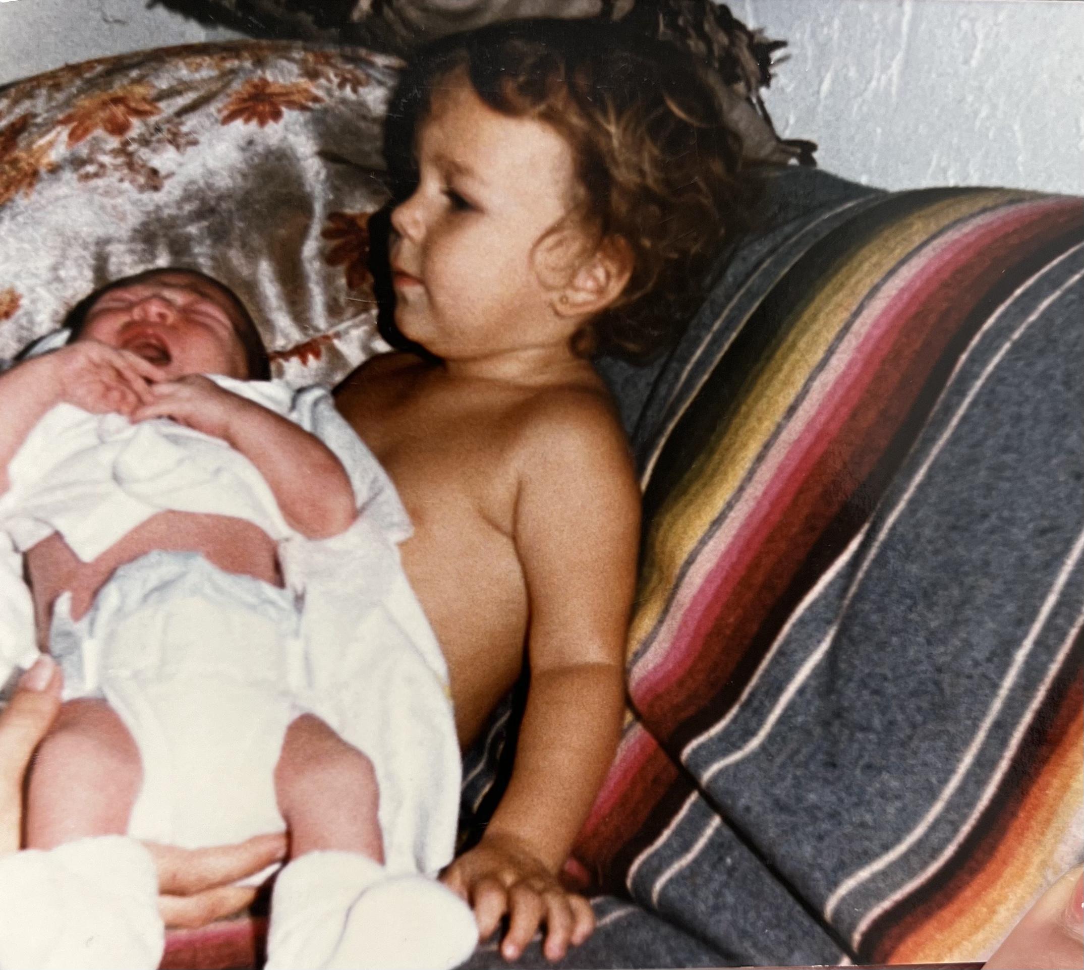 Jenn holding me(Candace)