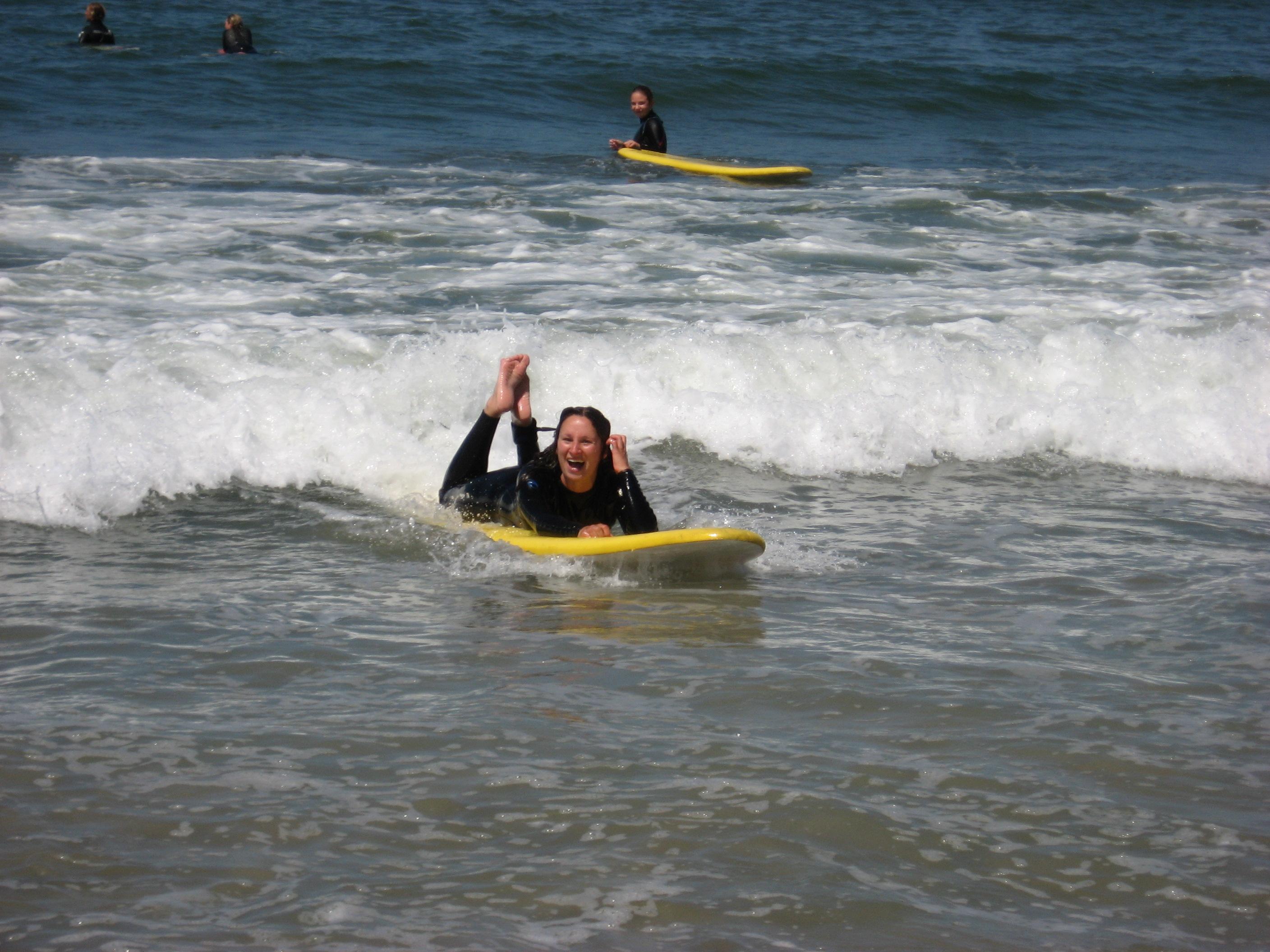 Surfing lesson