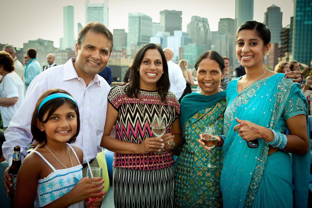 Niru, Nayna, family, and Neel…