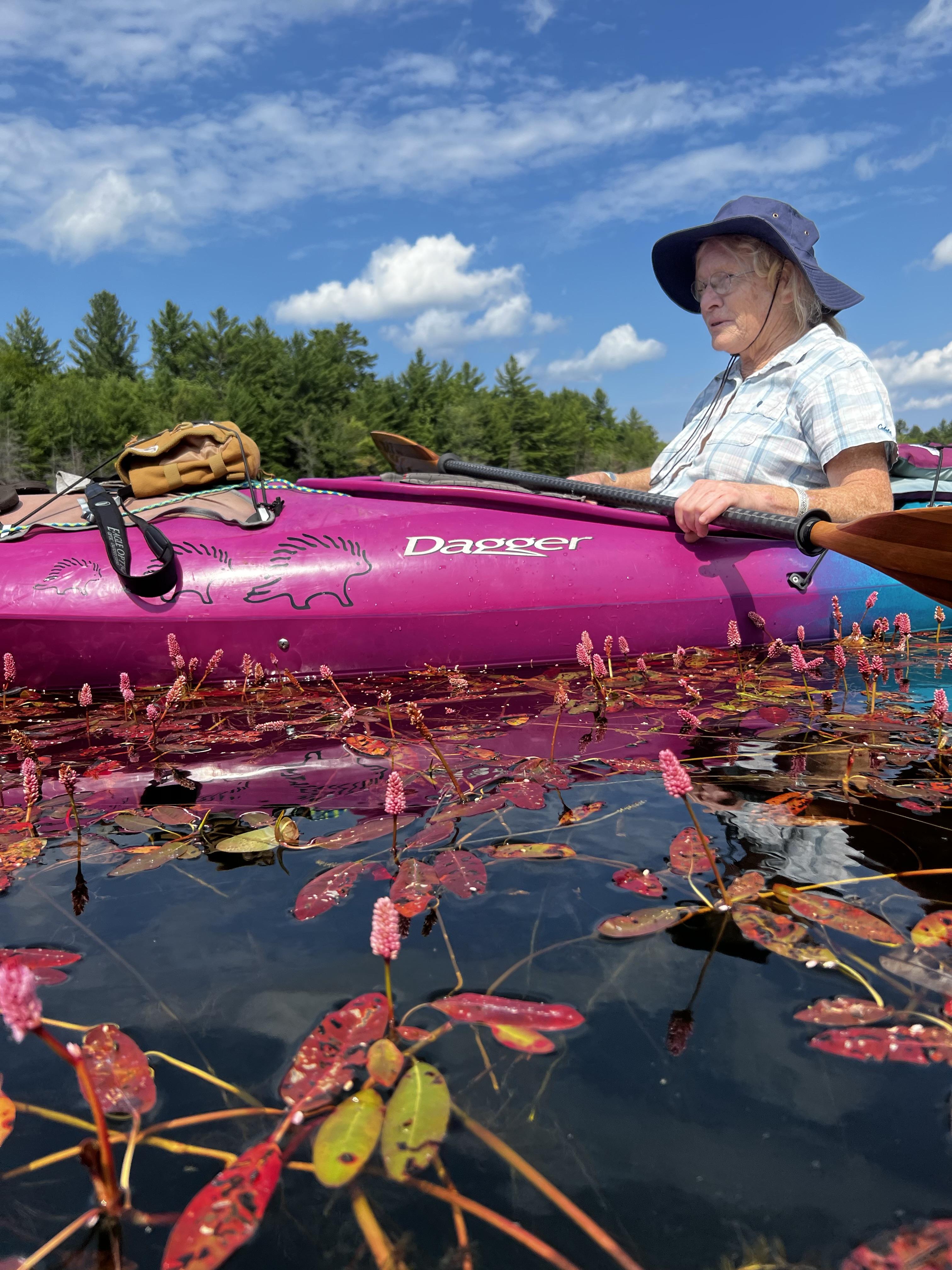 Mom kayaking at Kingston lake…