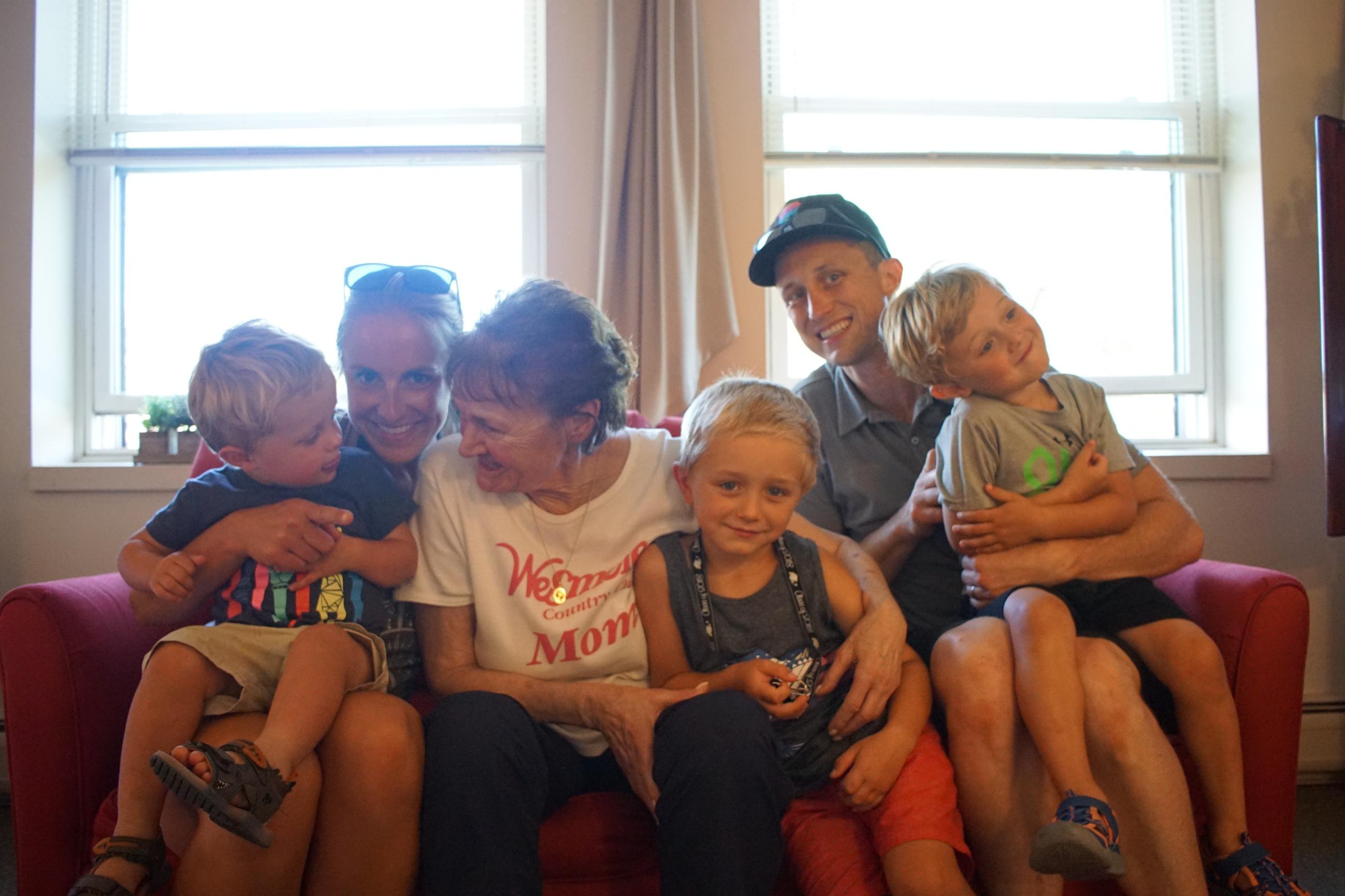 Surprise visit to see Grams!