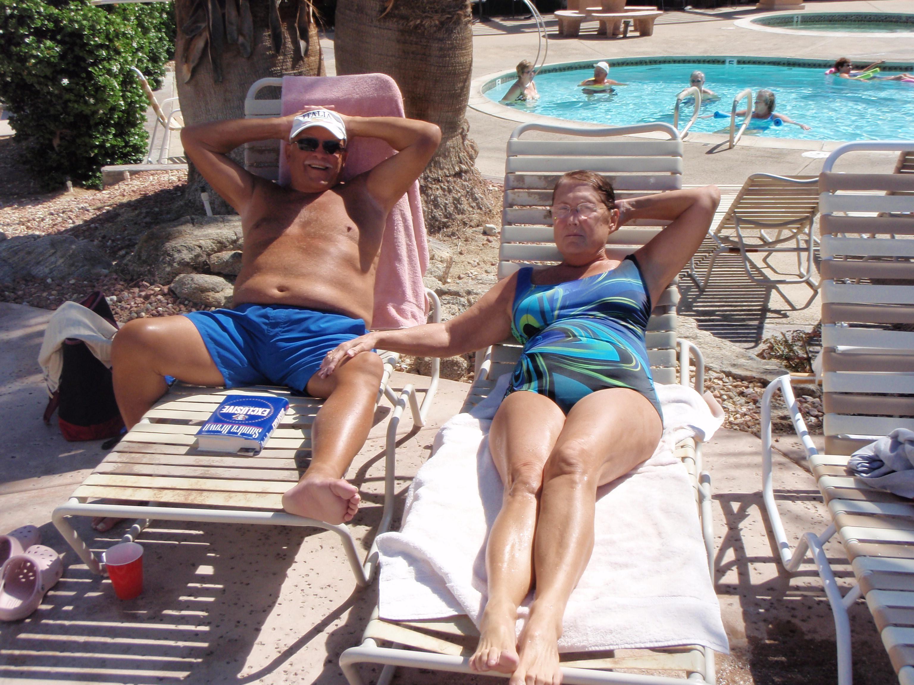 Pool time at the RV Park.