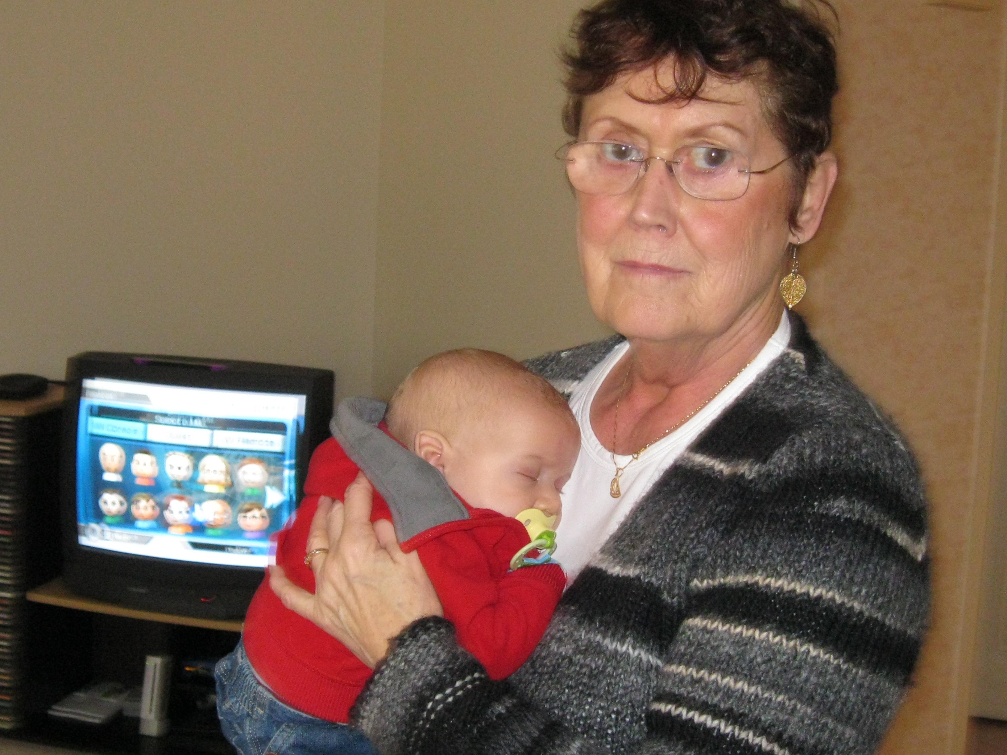 Kathy and grandson, Felix