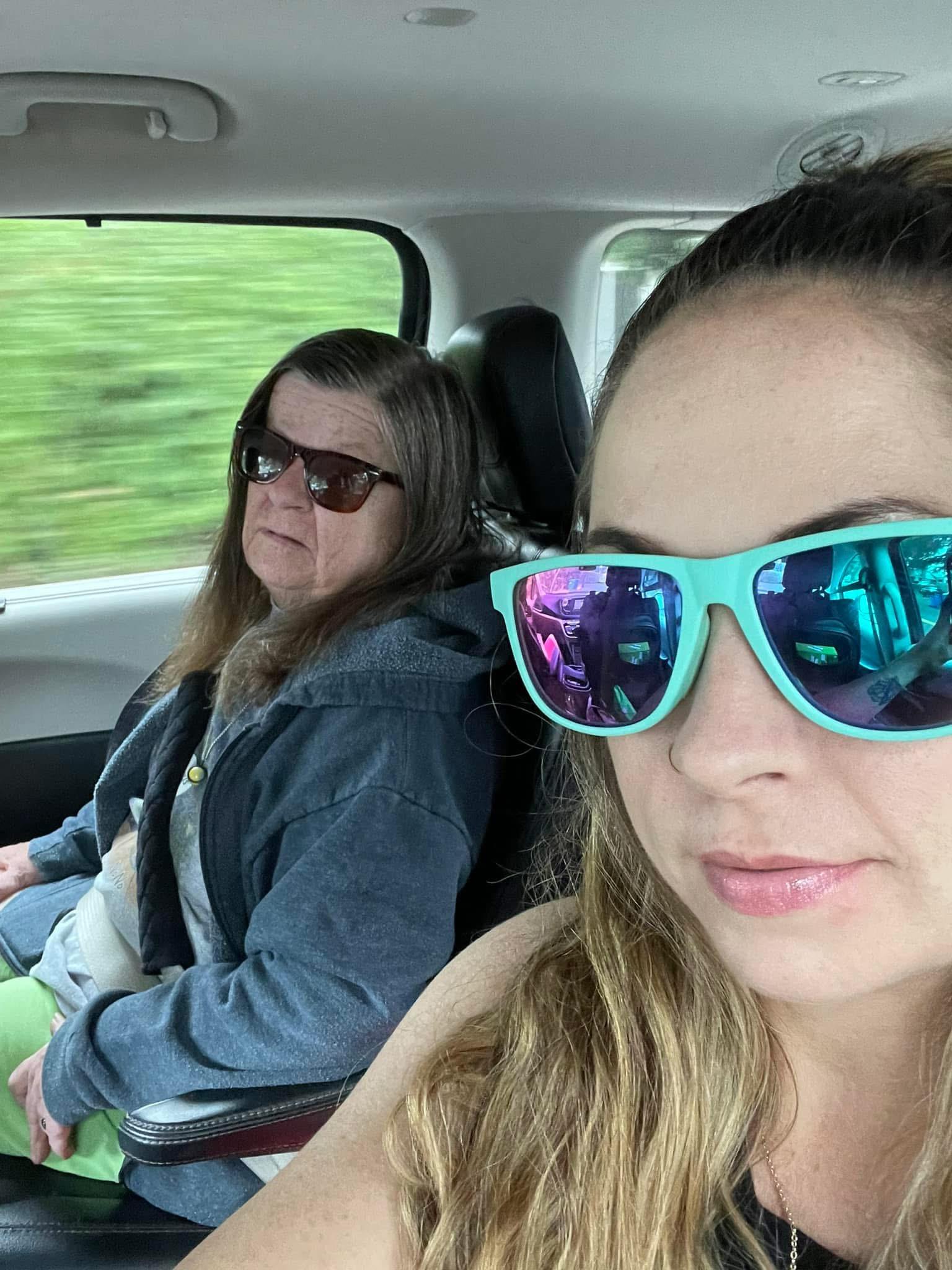 On the way to go Peach picking