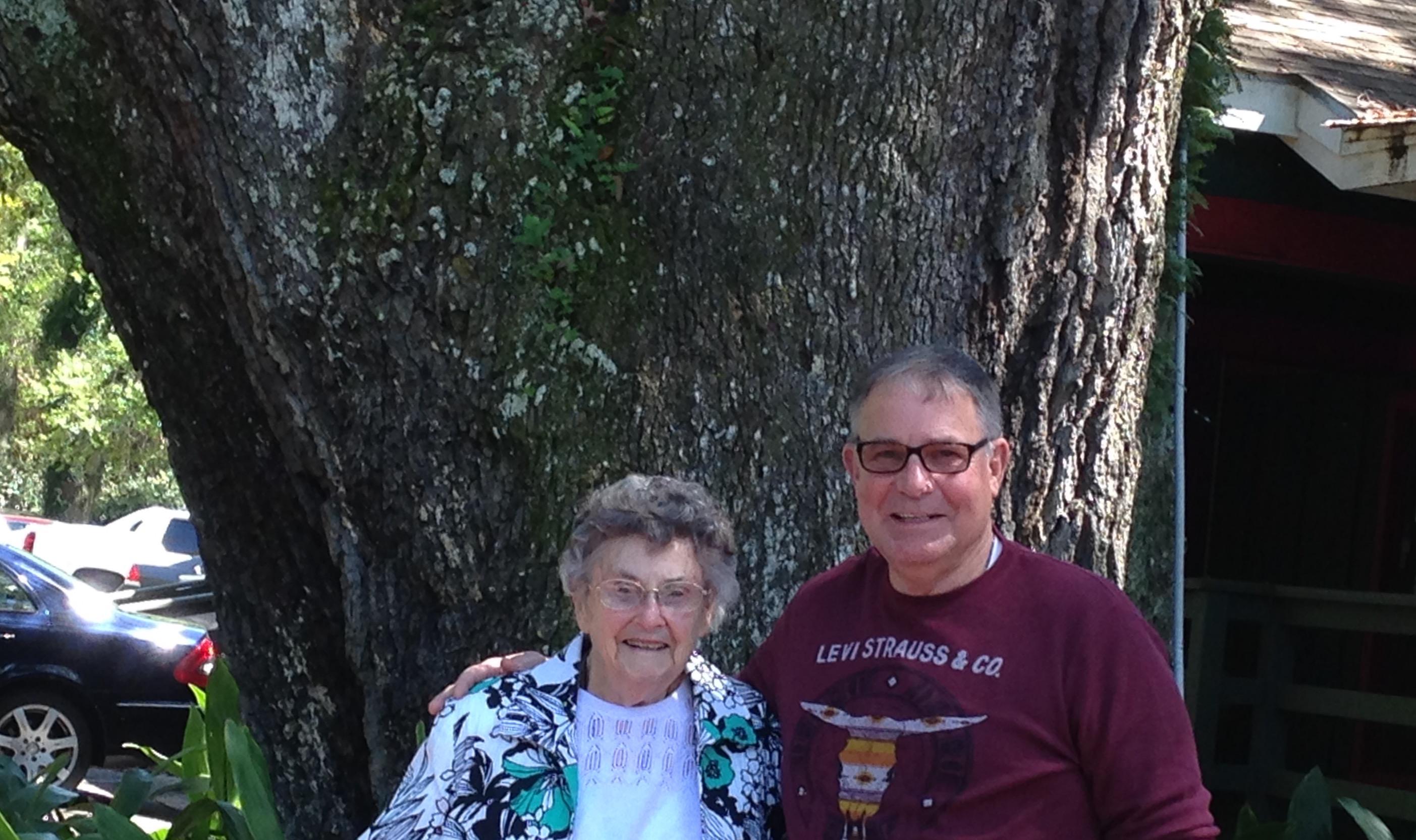 In front of an ancient oak in…