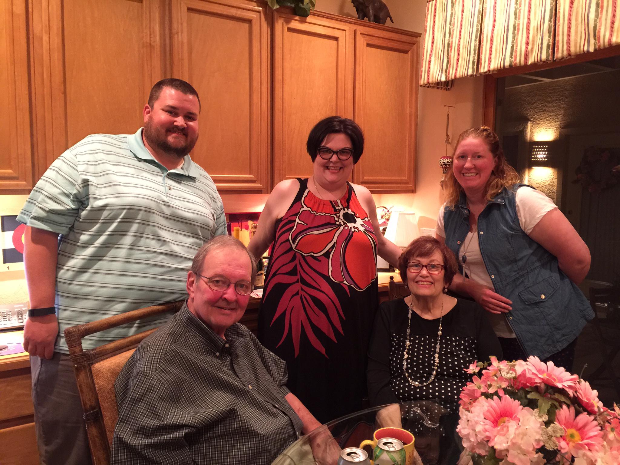 Dad, Mom, Greg, Kate and Aman…