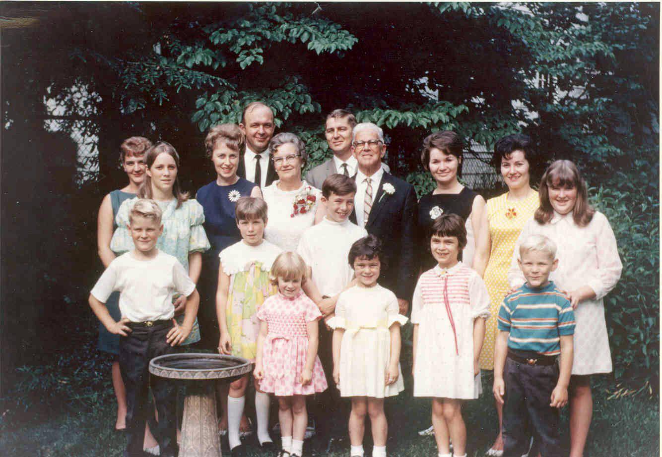 The whole family gathered at …
