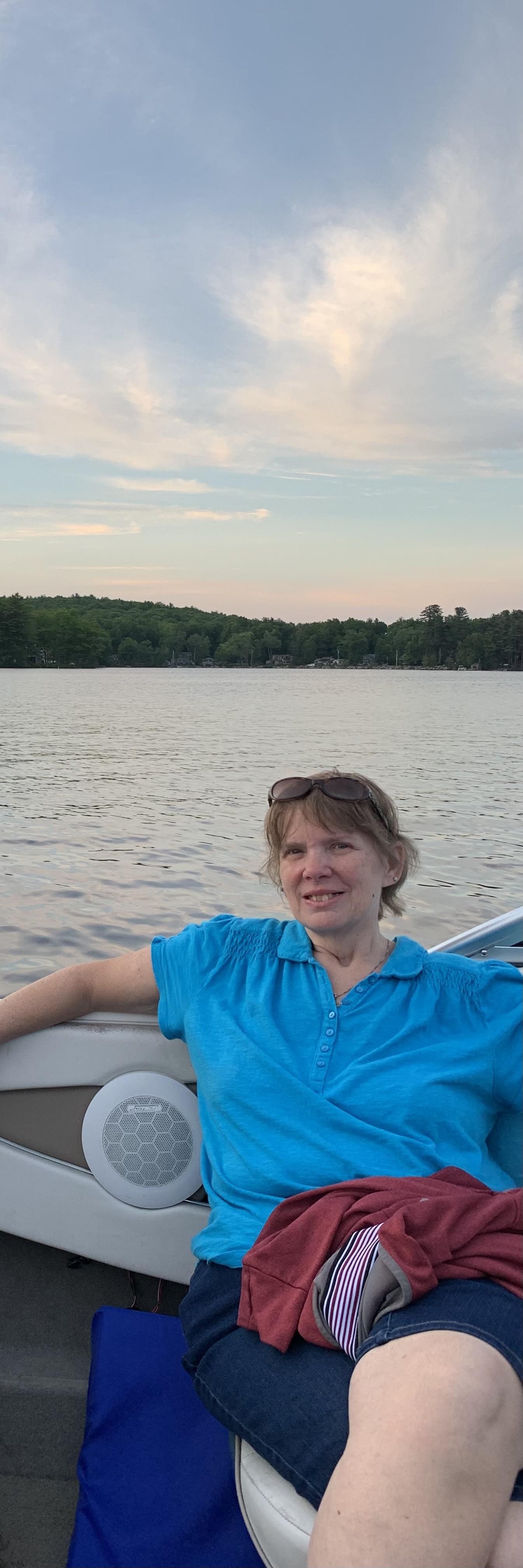 Ellen in her happy place!