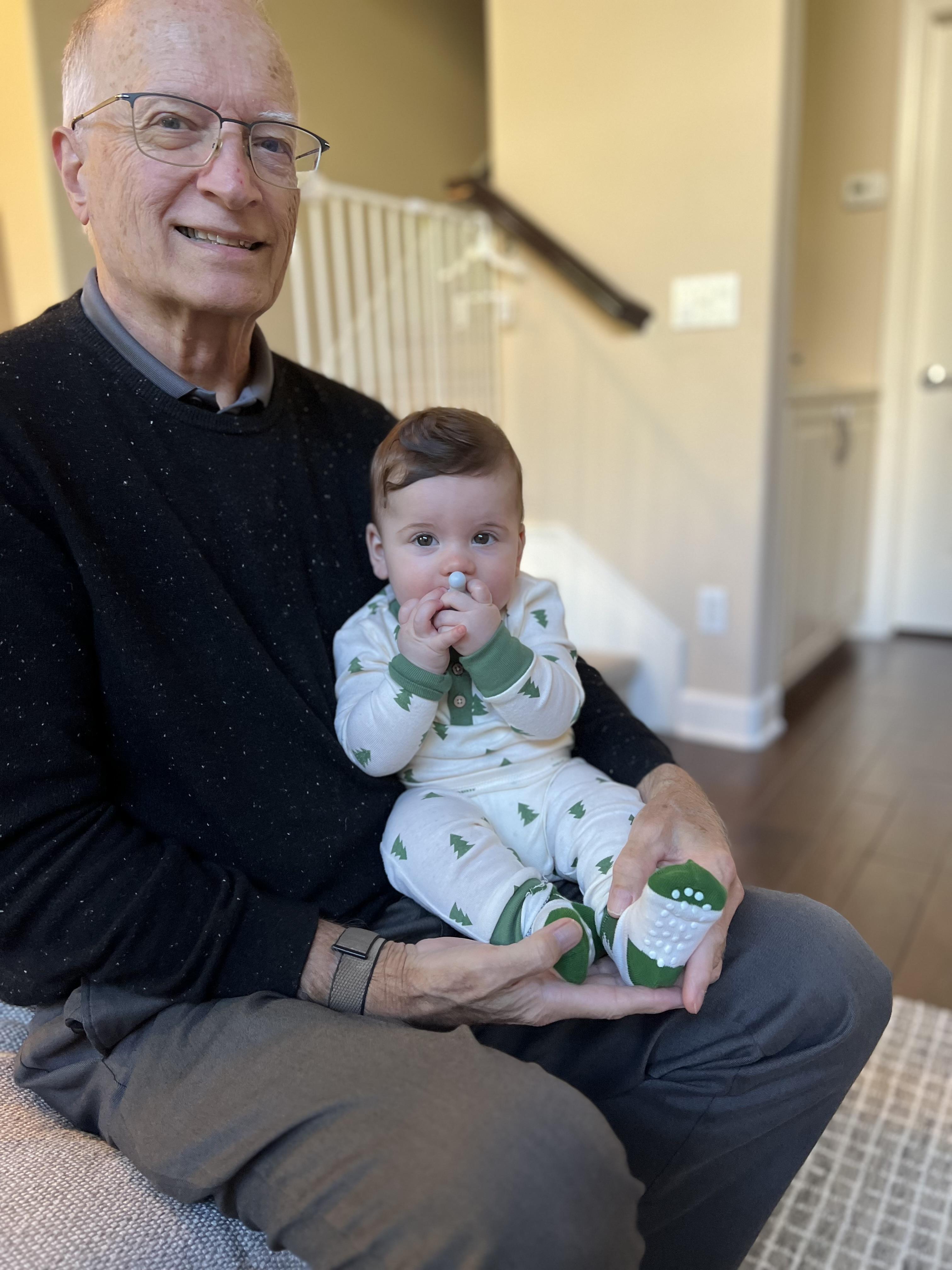 Grandson Lachlan, and Poppy