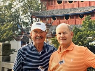 Bill and David in China