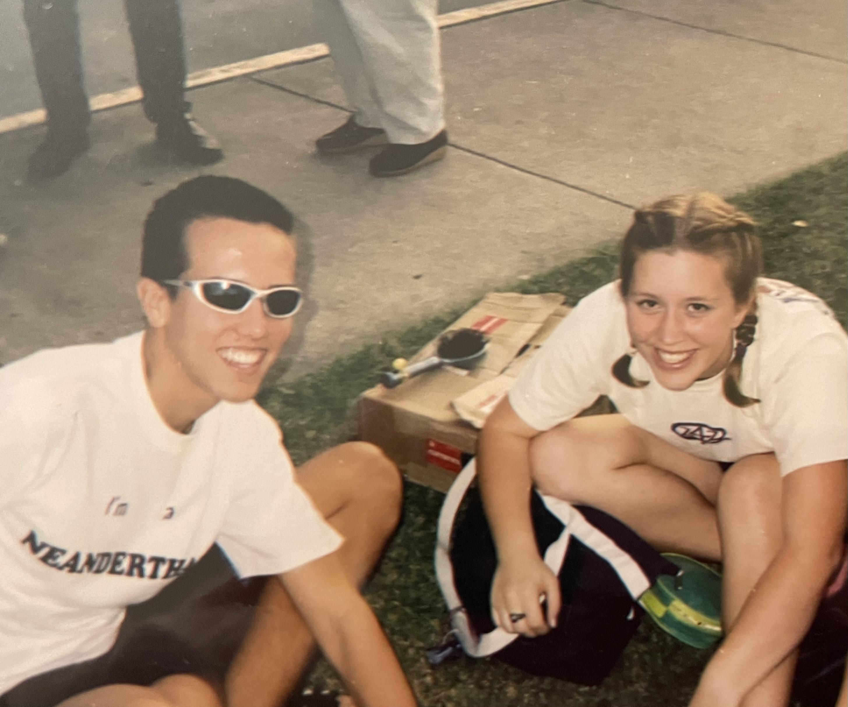 Hanging out before a football…