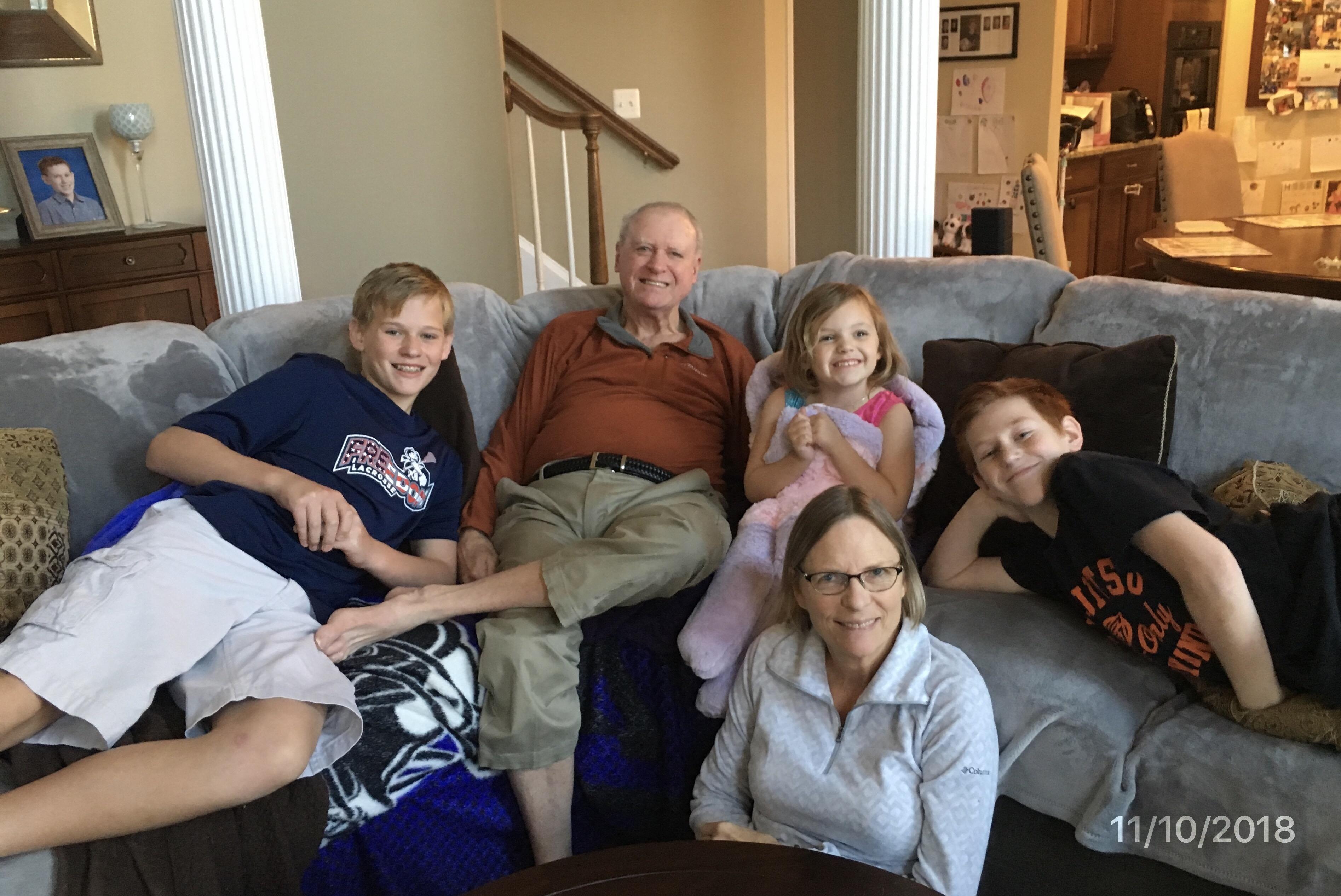 Carl and Diane with grandkids…