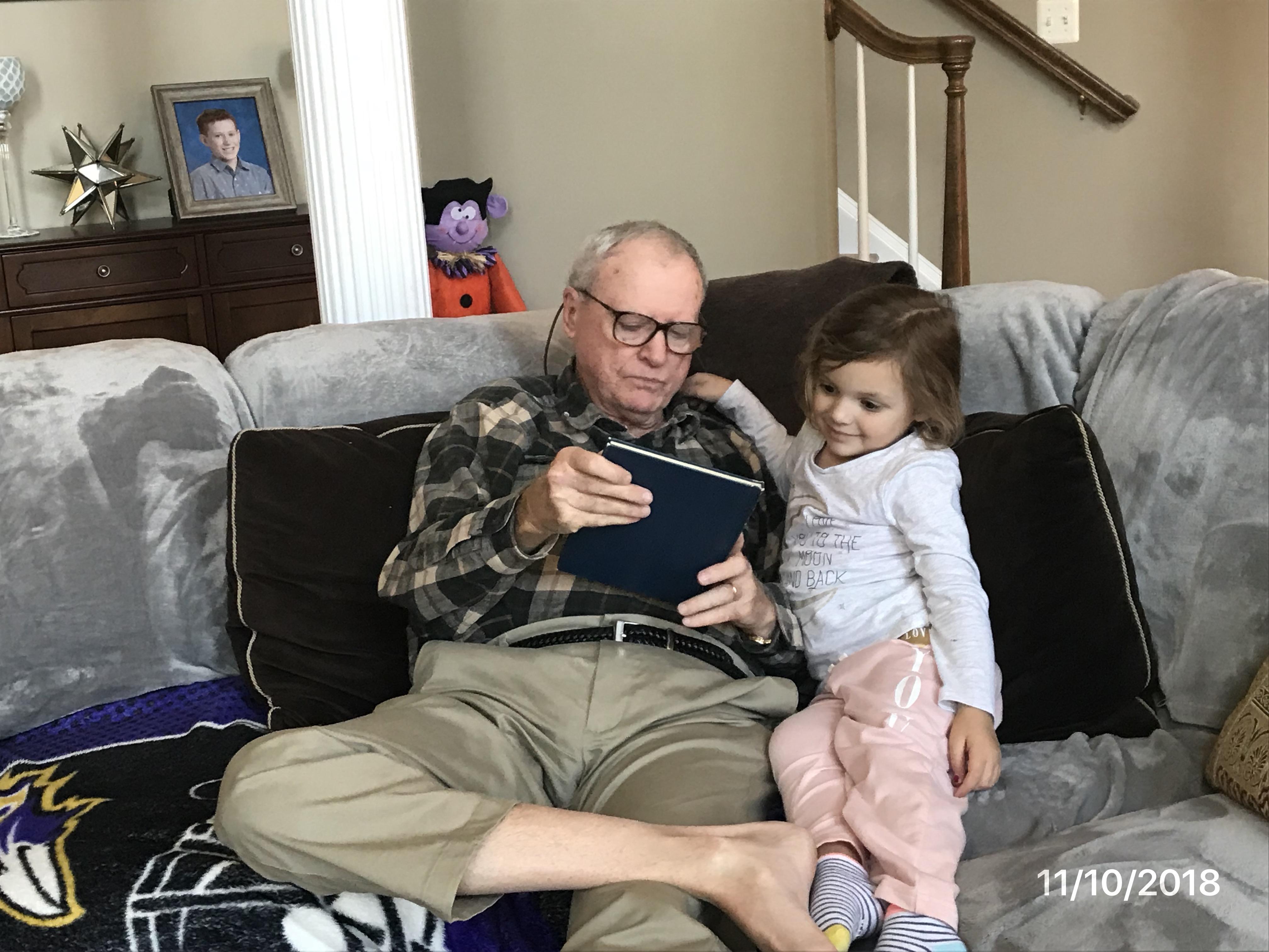 Carl with granddaughter Brooke